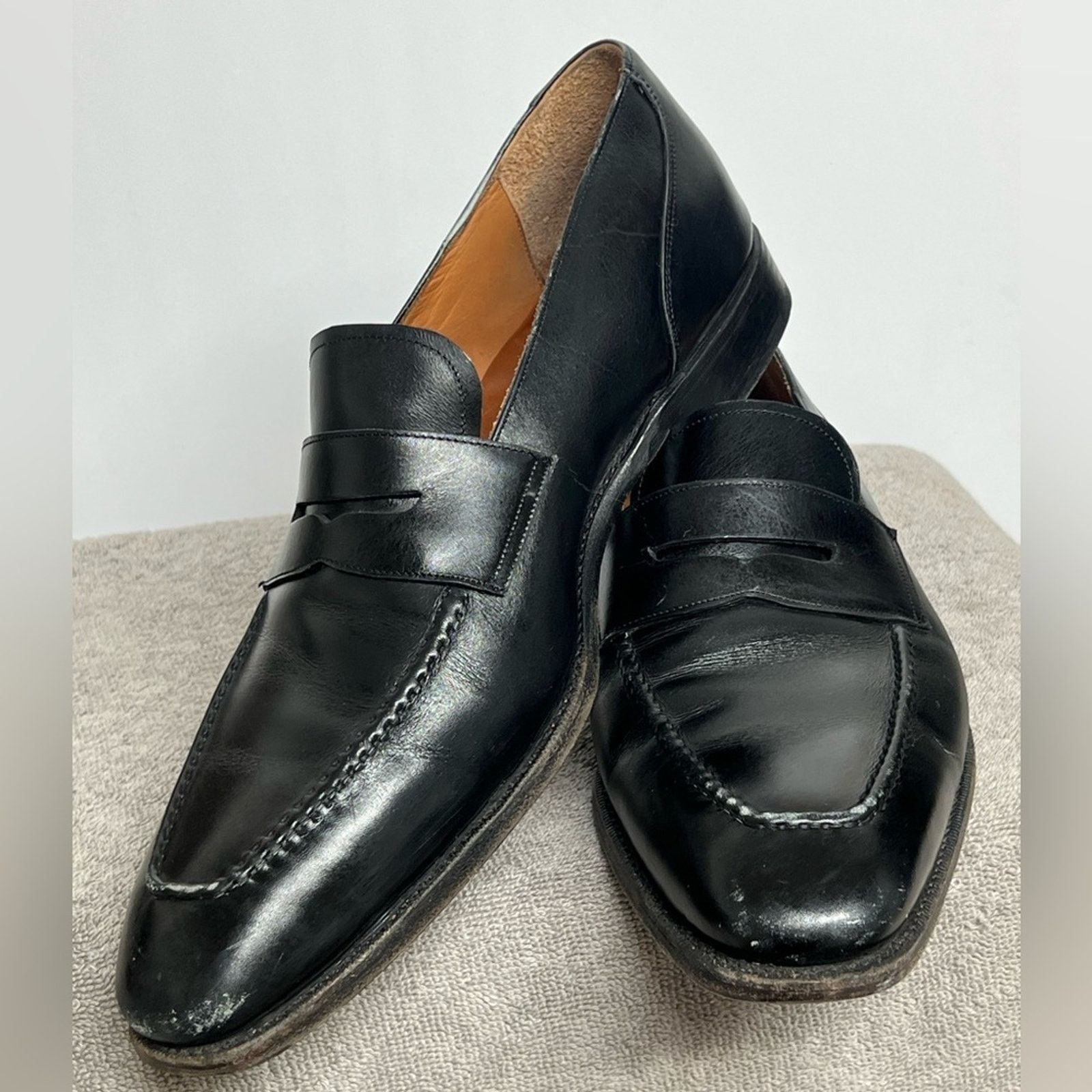 Meermin MEERMIN MENS Black Antique Calf Men’s Loafers 10 Goodyear Size US 10 / EU 43 - 5 Thumbnail
