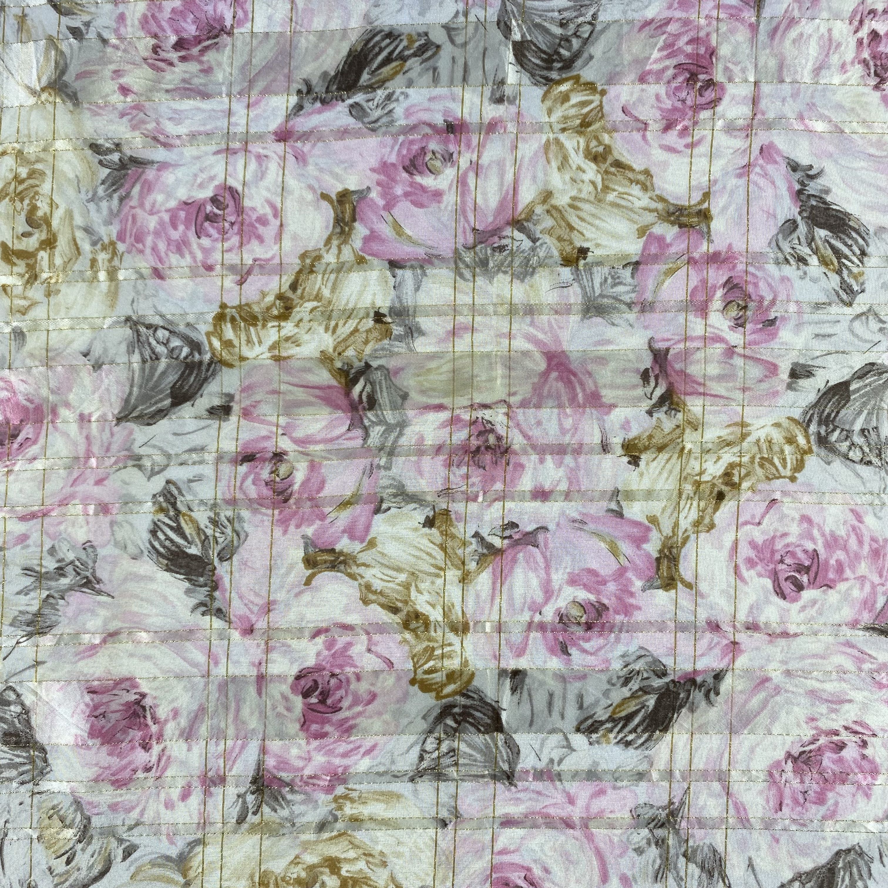 Japanese Brand × Lancel × Vintage Vintage Lancel Floral Silk Scarf SS097 Size ONE SIZE - 4 Thumbnail