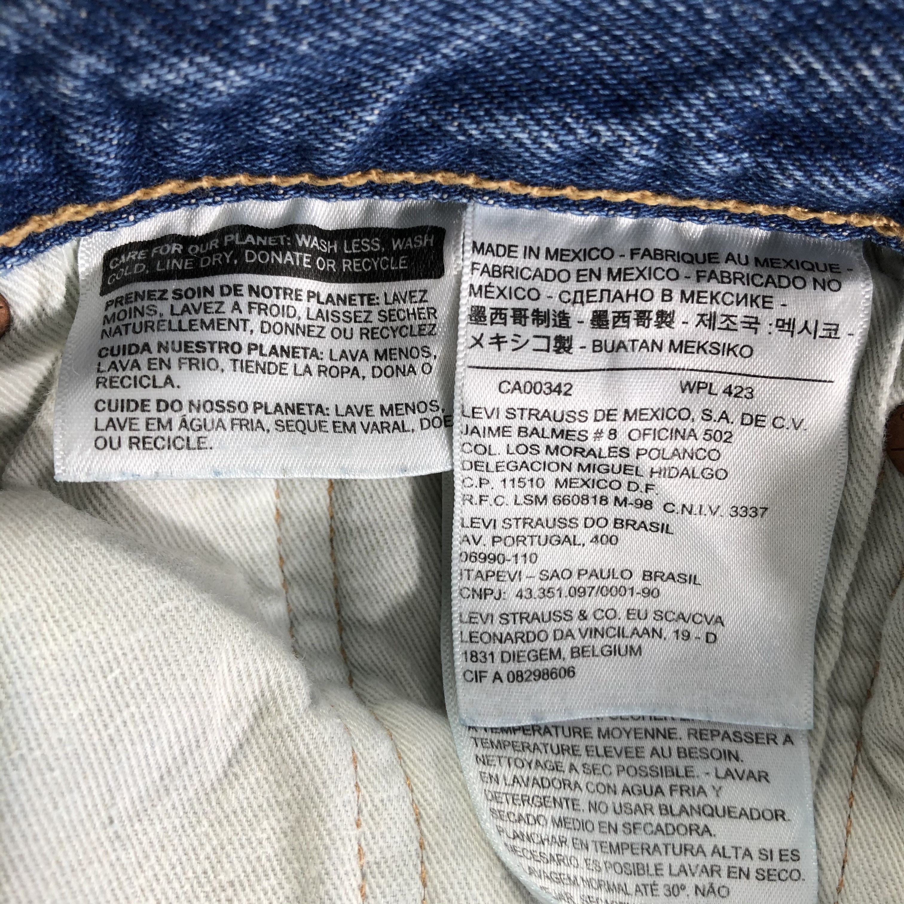 Levi's Levis 501 Jeans Ripped Denim KJ2249 Size US 28 / EU 44 - 10 Thumbnail