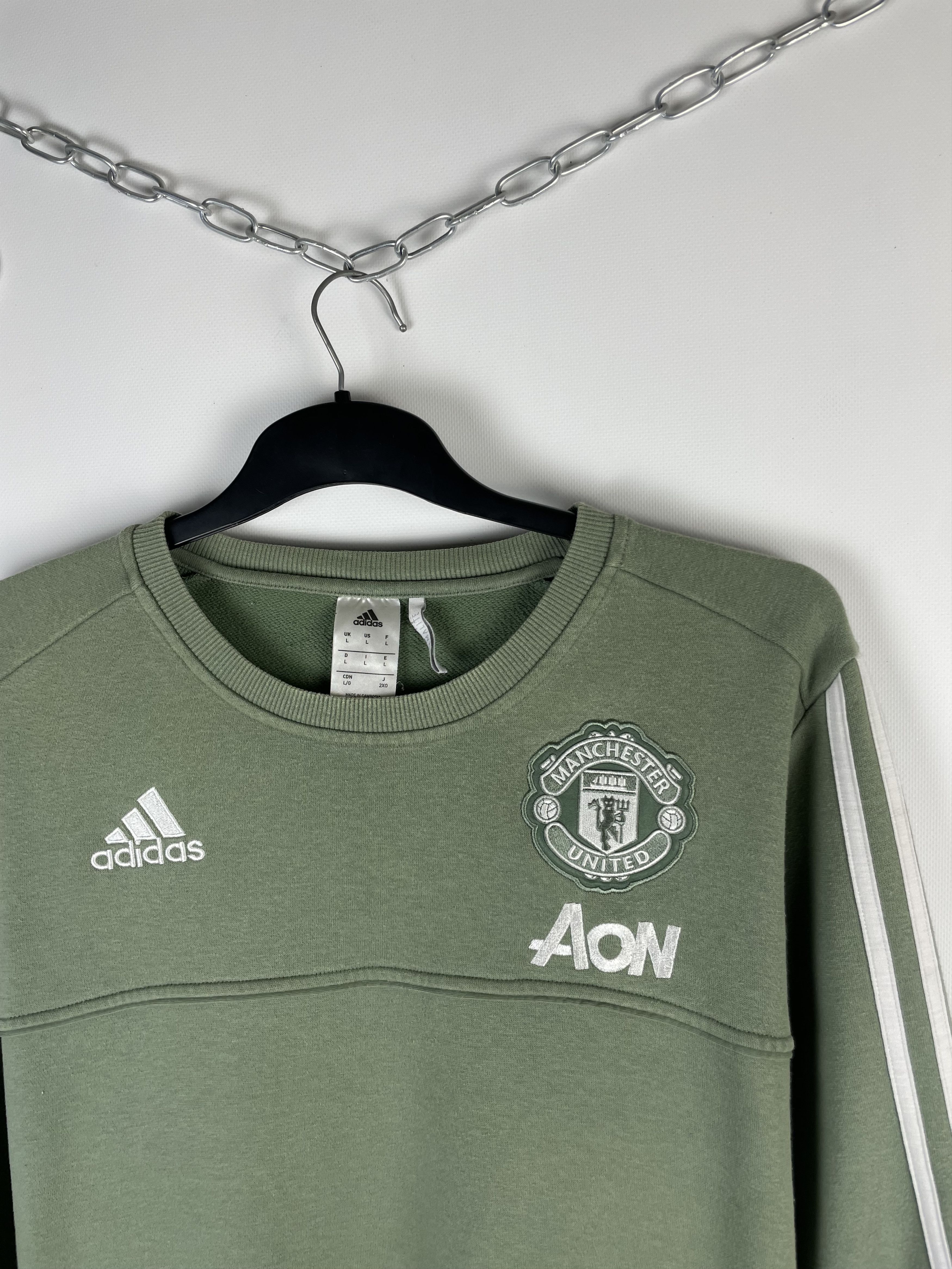 Adidas × Vintage Adidas Manchester United Sweatshirts Size US L / EU 52-54 / 3 - 4 Thumbnail