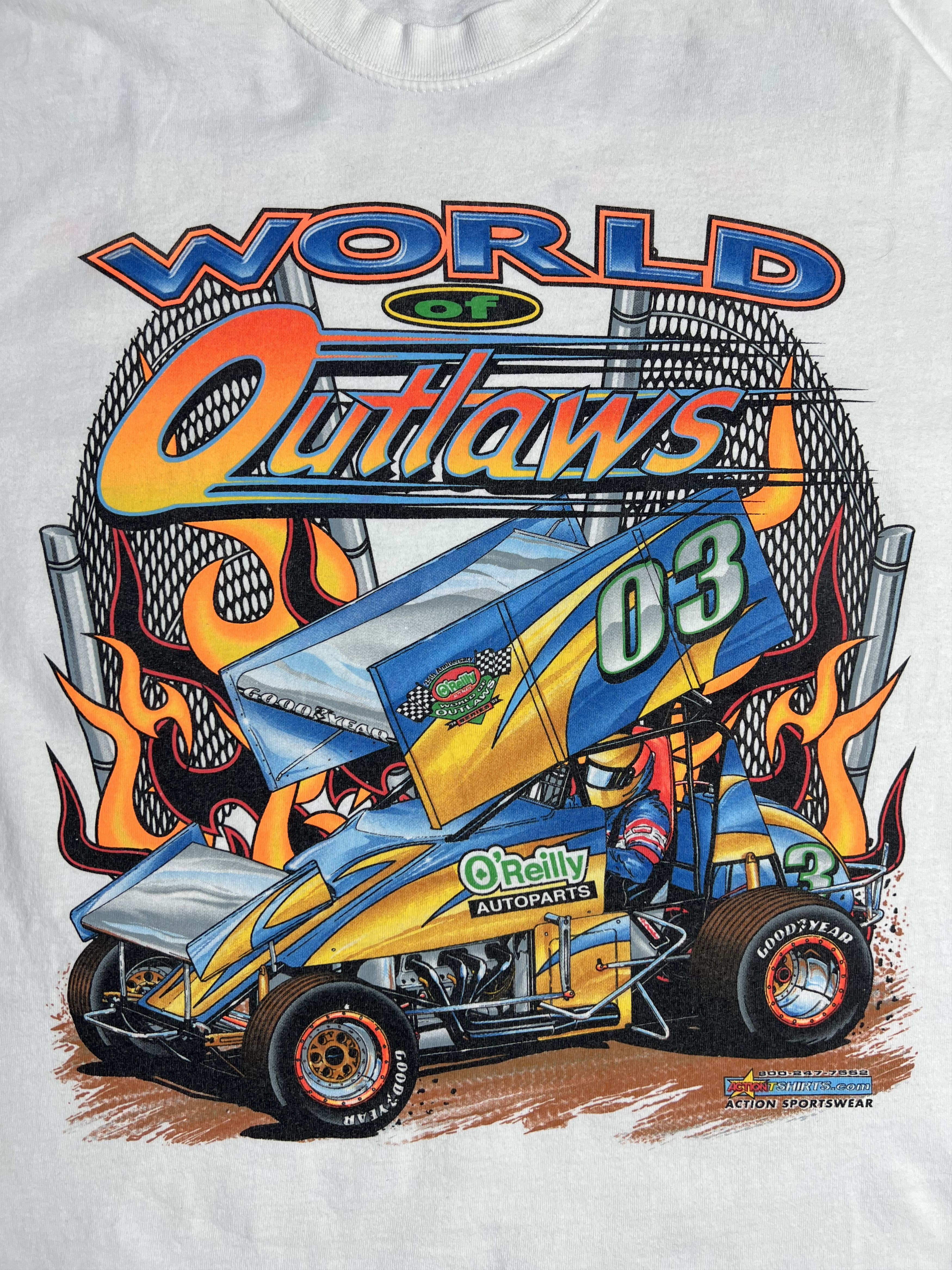 Vintage Vintage 25th Anniversary World of Outlaws Art T (L) GTME070 Size US L / EU 52-54 / 3 - 2 Thumbnail
