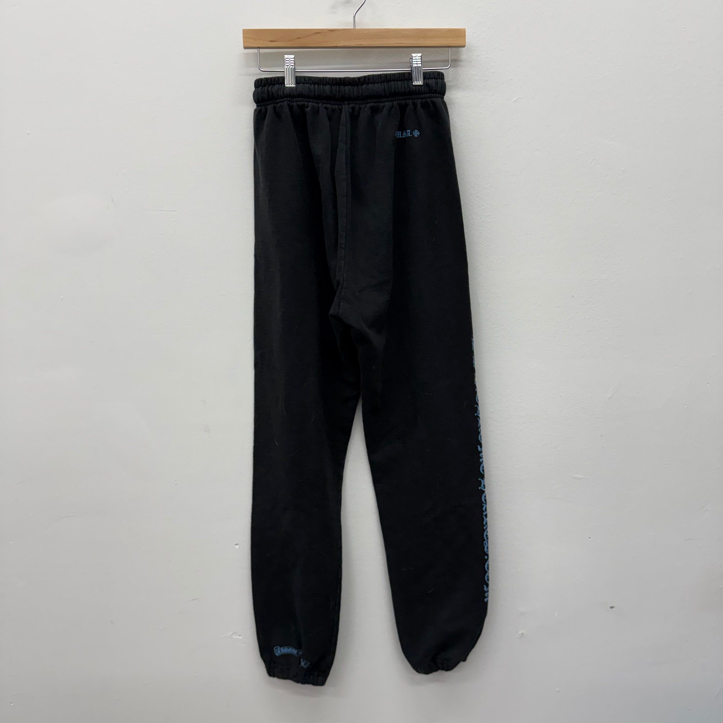 Chrome Hearts Chrome Hearts Online Exclusive Black Sweatpant - Size S Size US 30 / EU 46 - 5 Thumbnail