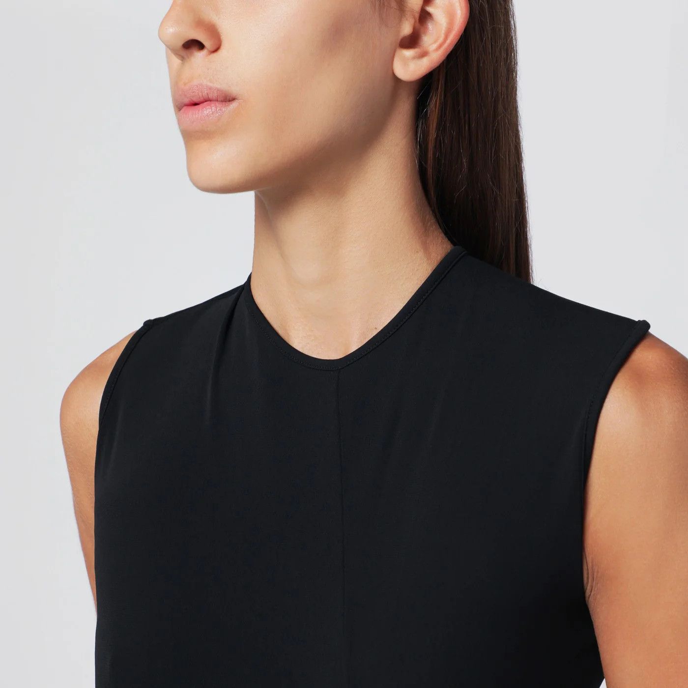 Balenciaga o1d2blof0426 Sleeveless Long Dress in Black Size S / US 4 / IT 40 - 4 Thumbnail