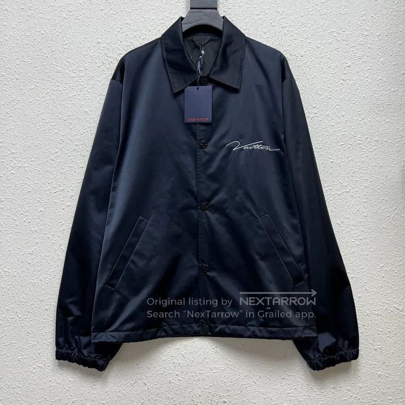 Louis Vuitton 23 FW Dove Silk Coach Jacket