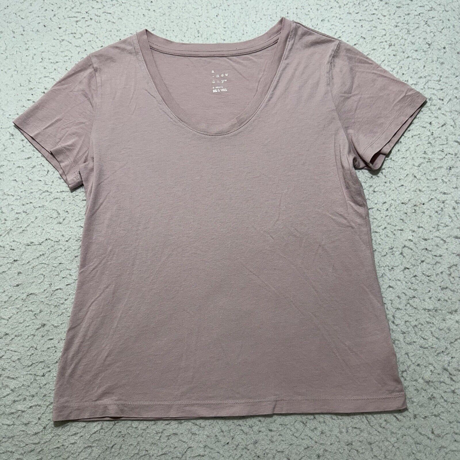 Other A New Day XS Light Pink Scoop Neck Tee Pullover T Shirt Size XS / US 0-2 / IT 36-38 - 1 Thumbnail