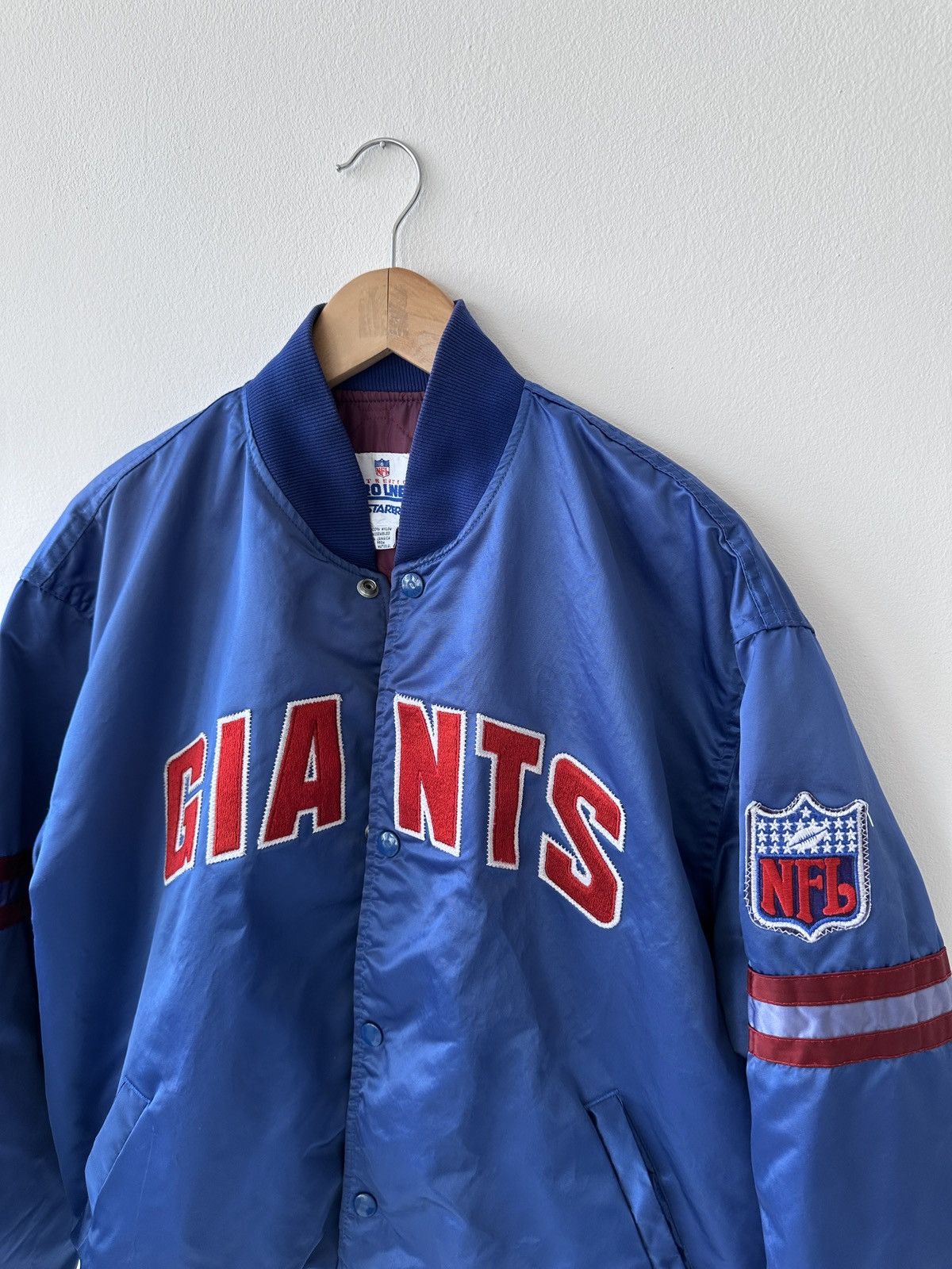 NFL × Starter New York Giant 80s Varsity Bomber Jacket Vintage Starter NFL Size US XL / EU 56 / 4 - 5 Thumbnail