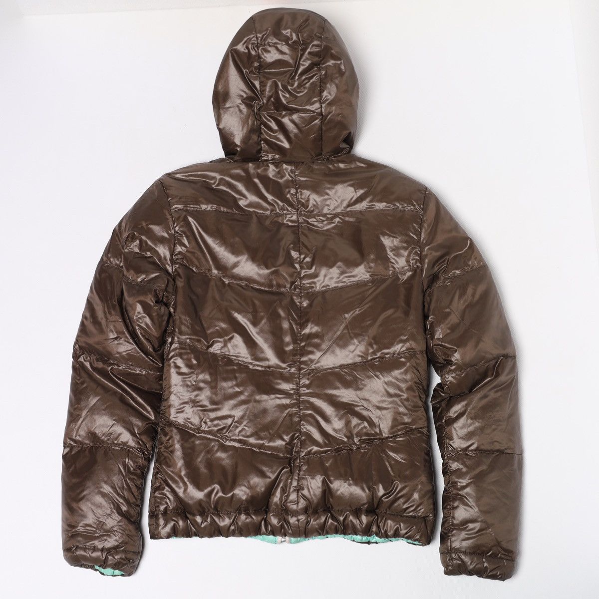 KJUS Kjus Reversible Down Puffer Jacket Brown Light Blue Ski Snow Size L / US 10 / IT 46 - 4 Thumbnail