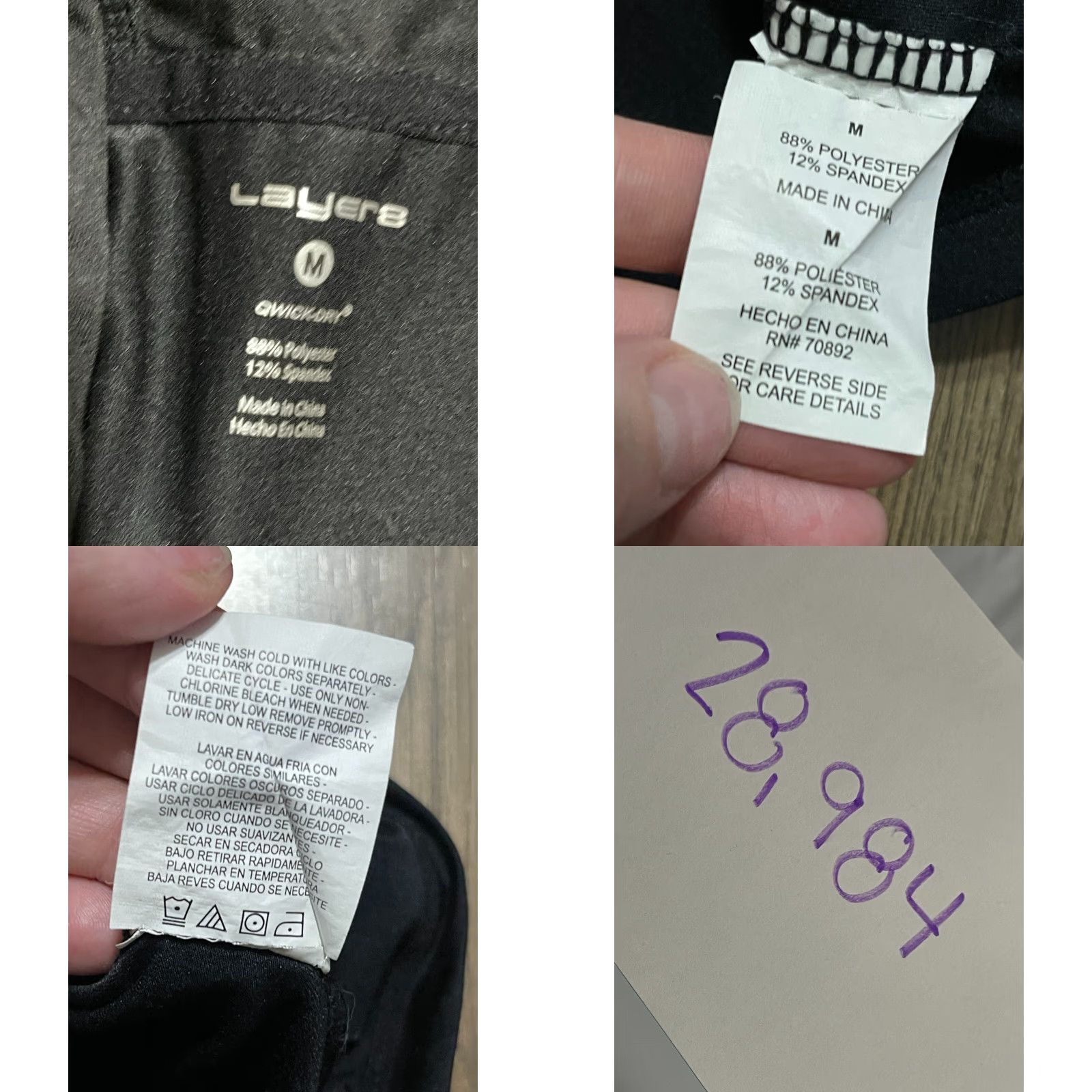 Layer 8 Layers Hoodie Women's Medium Black Long Sleeve Pullover Qwick Dry Casual Modern Fall Spring Summer Mens Size M / US 6-8 / IT 42-44 - 8 Thumbnail
