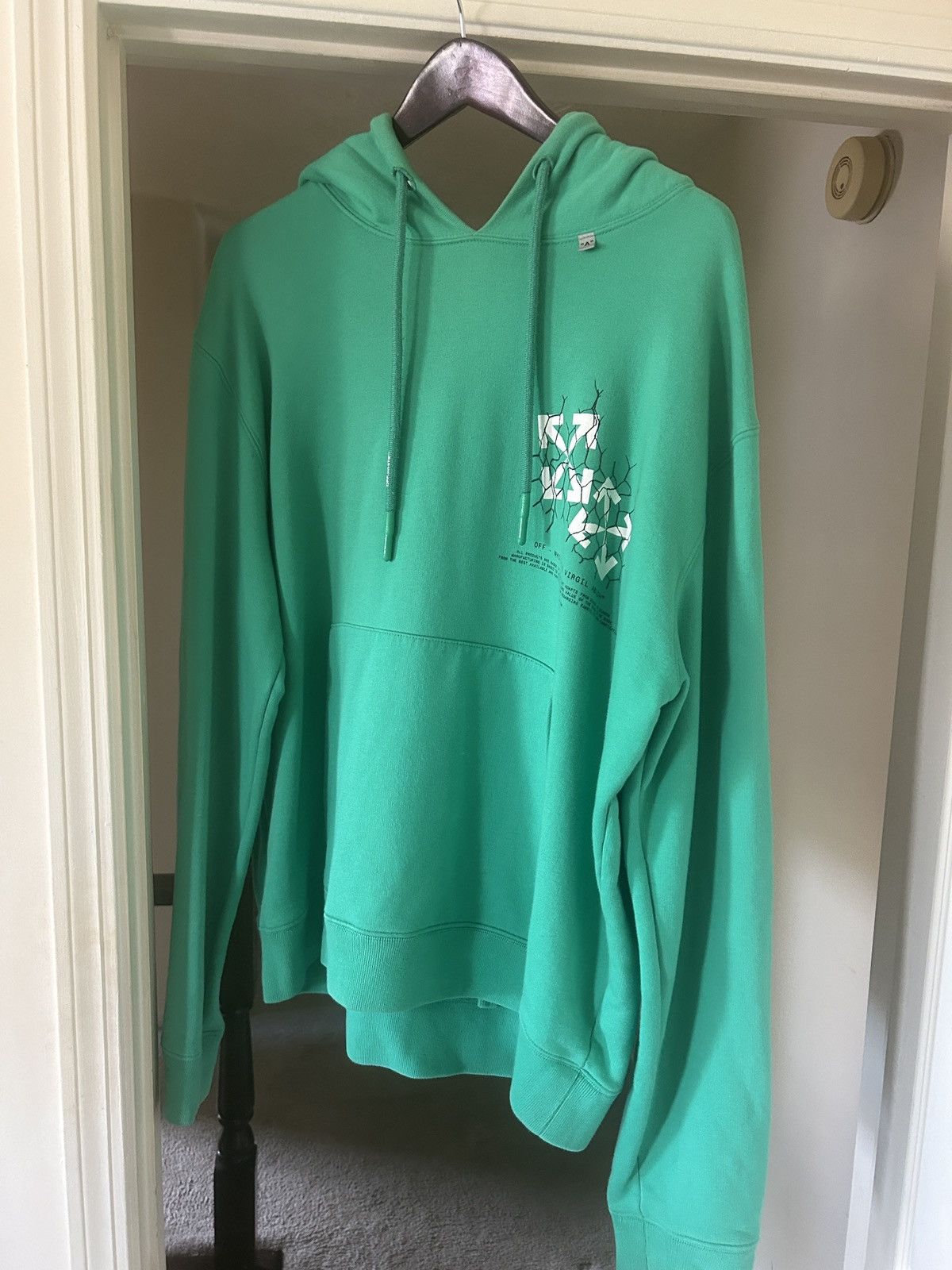 Off-White off-white fences arrows hoodie Virgil Abloh OW SS20 green Size US XL / EU 56 / 4 - 2 Thumbnail
