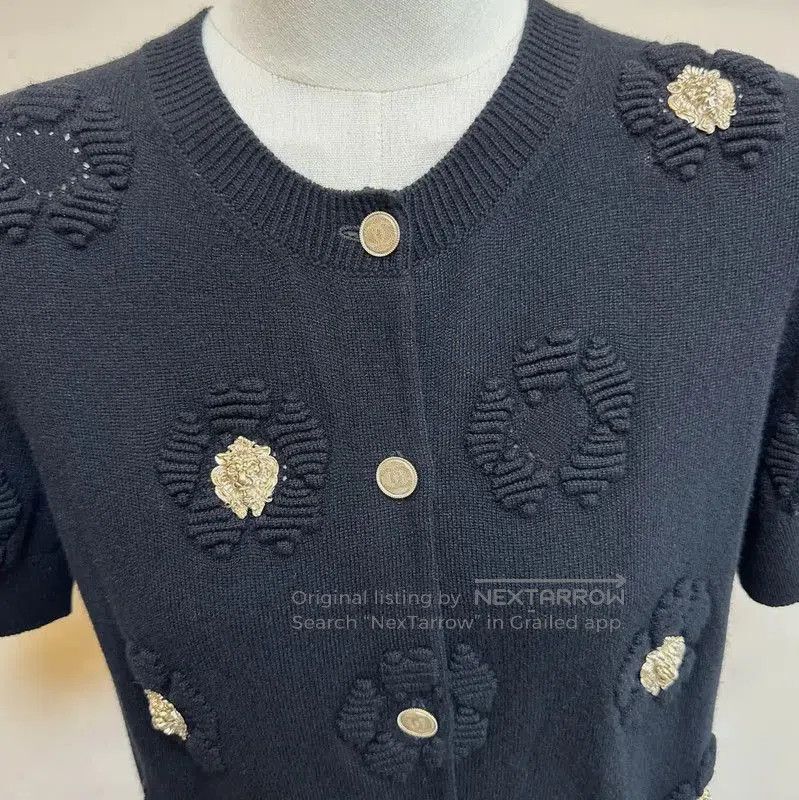 Chanel Chanel Black Short Sleeve Pullover Sweater . Size S / US 4 / IT 40 - 3 Thumbnail