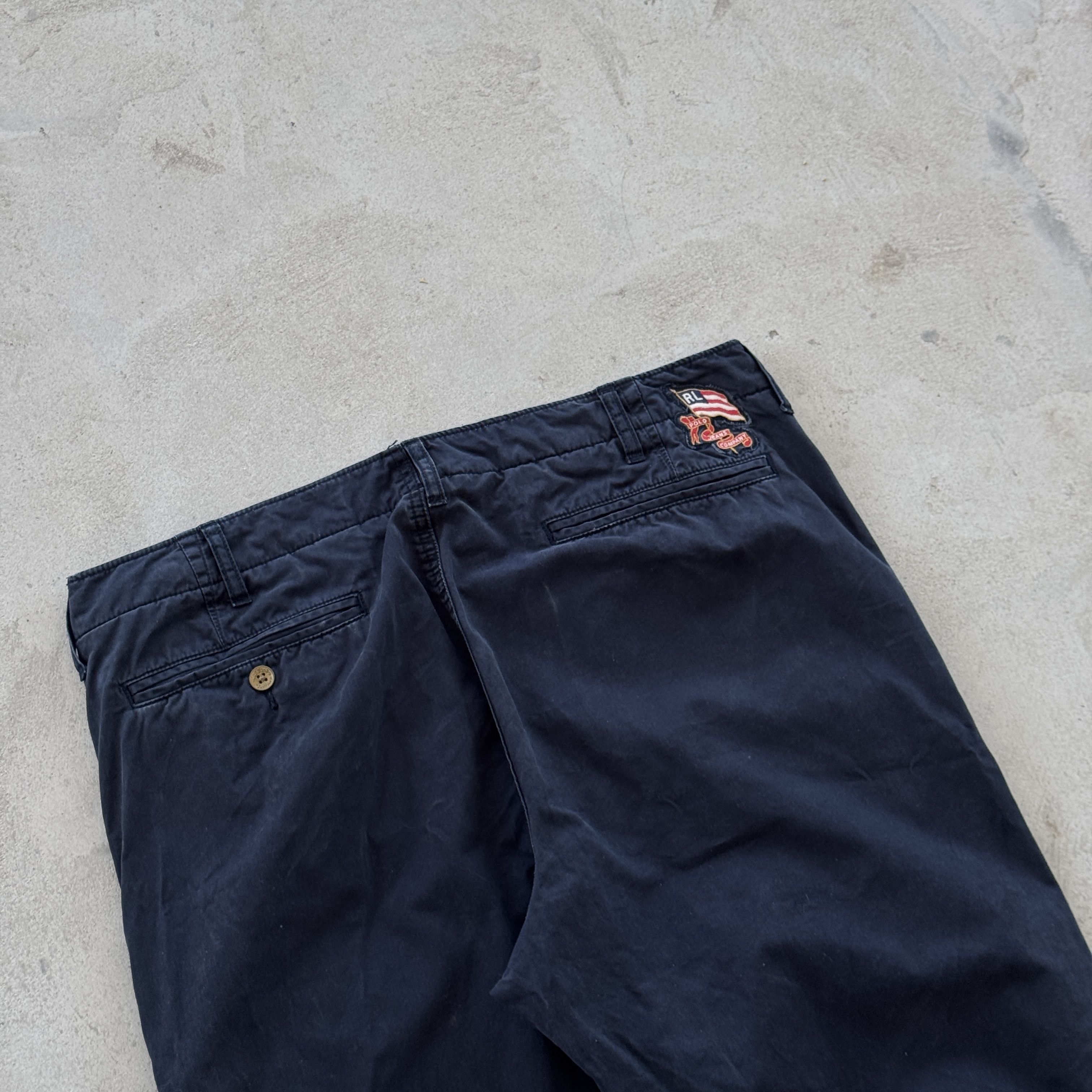 Polo Ralph Lauren Polo Jeans Co Ralph Lauren Navy Chino Pants Flag Logo 38x34 Size US 38 / EU 54 - 4 Thumbnail