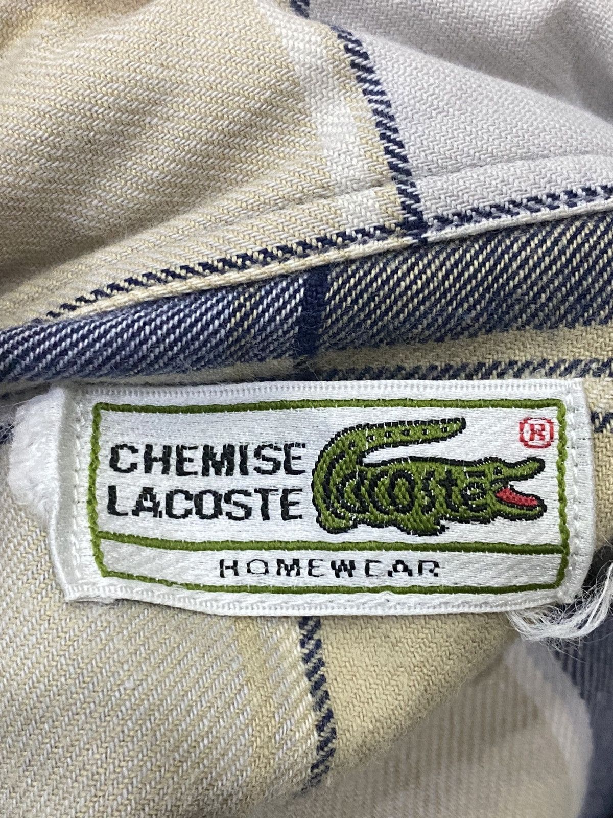 Flannel × Lacoste × Vintage Vintage Chemise Lacoste Nightwear Size US L / EU 52-54 / 3 - 12 Thumbnail
