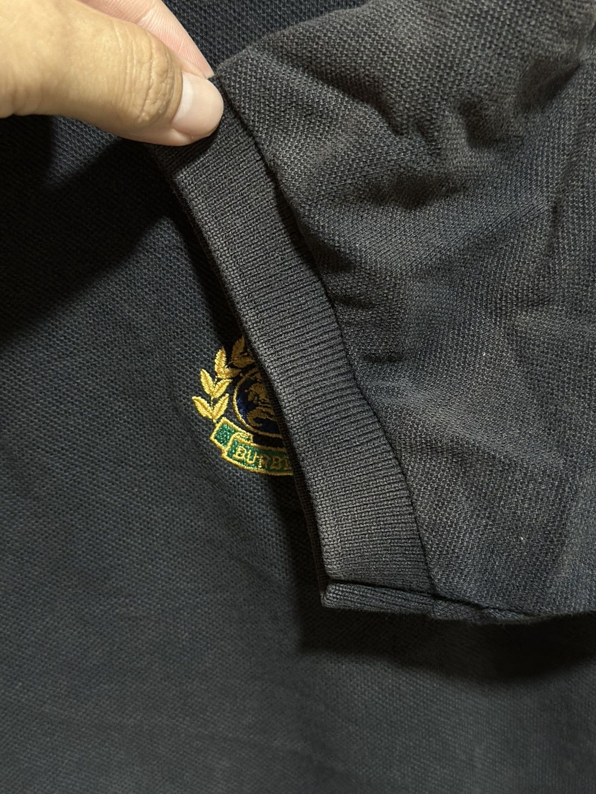Burberry × Vintage Vintage Burberrys London Sun Faded Polo Tee Size US L / EU 52-54 / 3 - 5 Thumbnail
