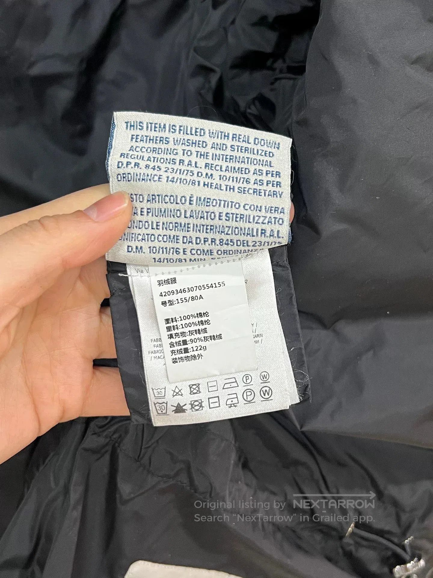 Moncler Ruffled Down Jacket Size 0.