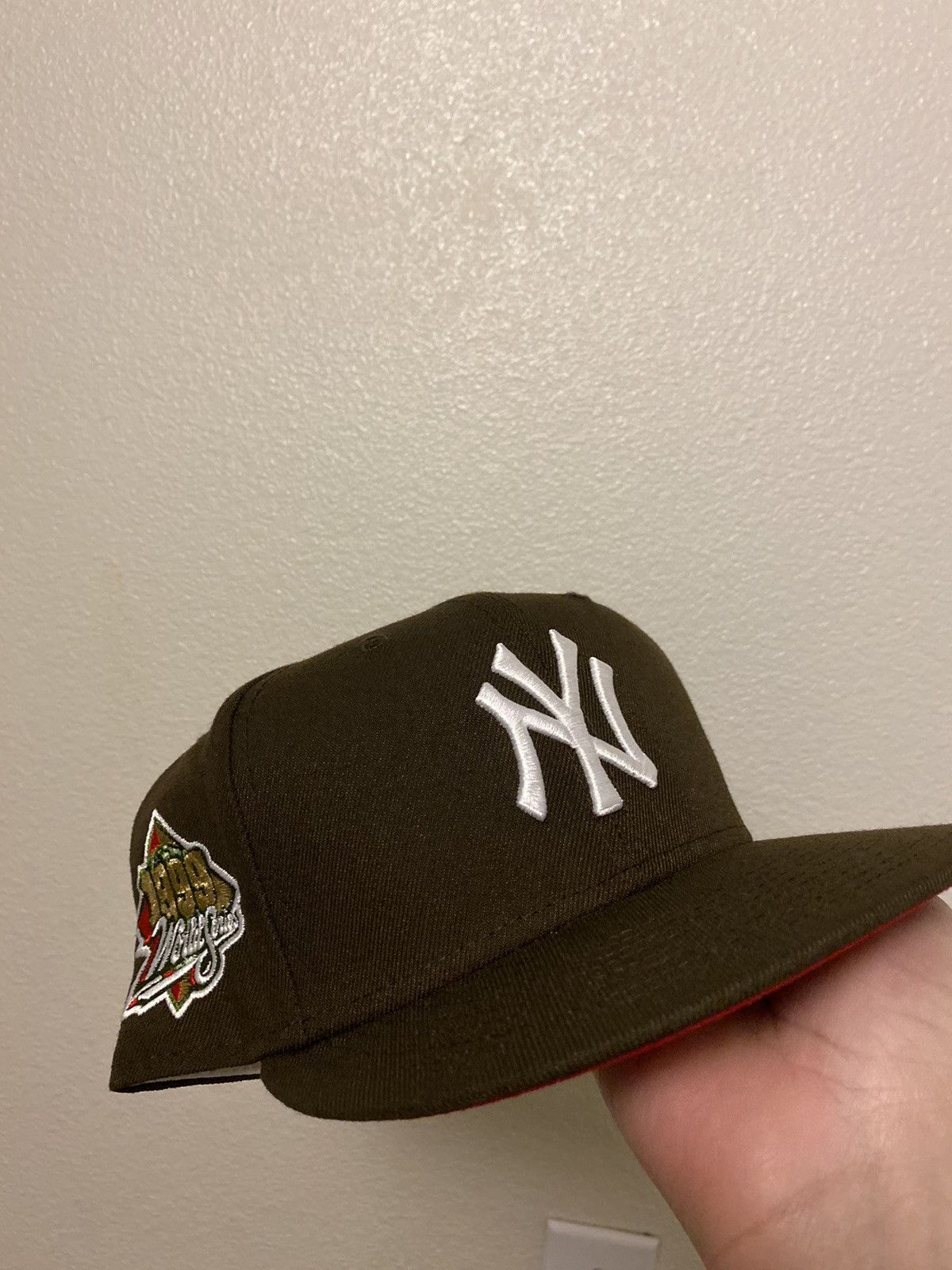 image of Hat Club Shock Drop New York Yankees 7 5/8 in Brown, Men's