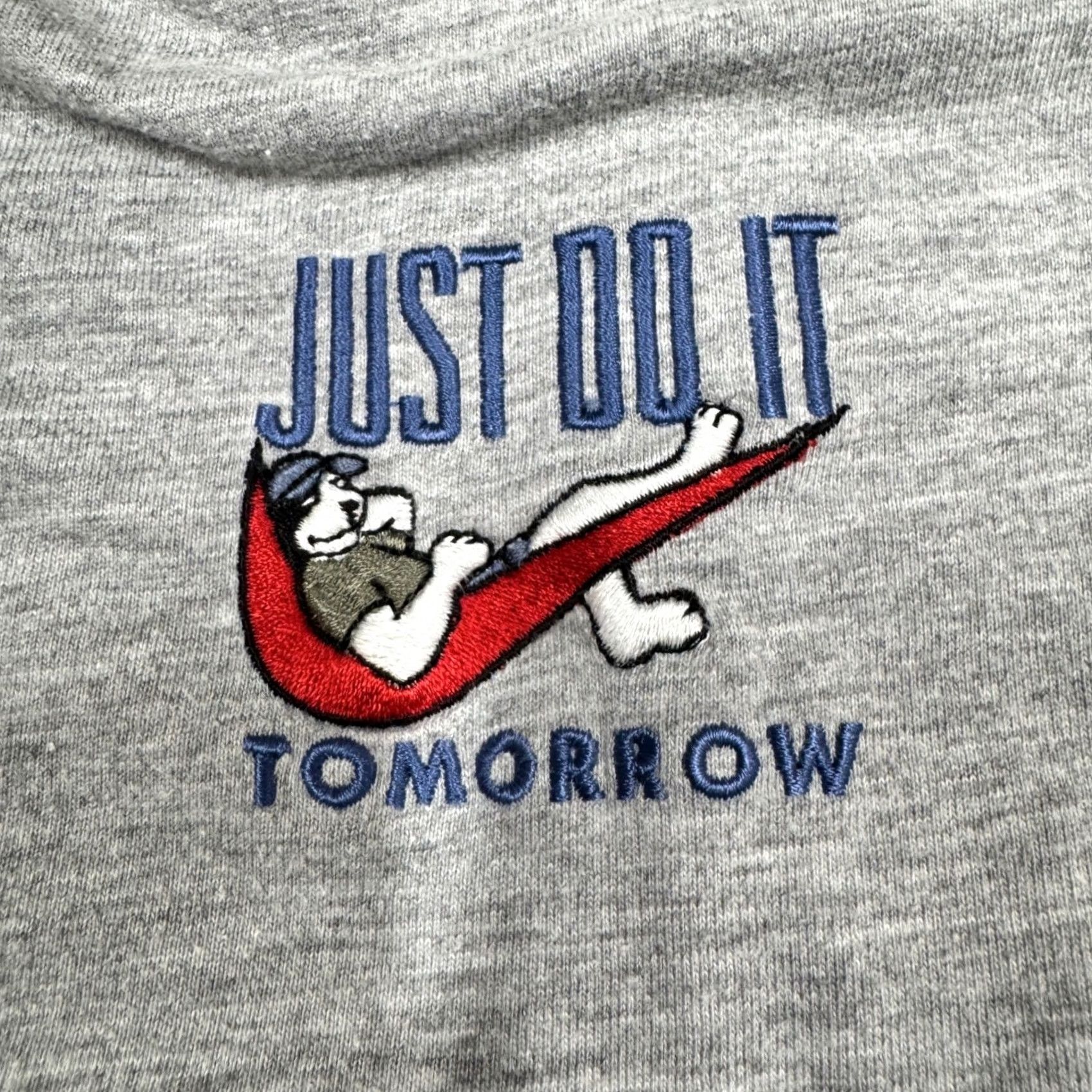 Big Dogs Big Dogs Polo Shirt Men XL Gray 1/4 Button Cotton Blend Distressed Just Do It Tomorrow Polo Shirt Mens XL Gray Size US XL / EU 56 / 4 - 6 Thumbnail