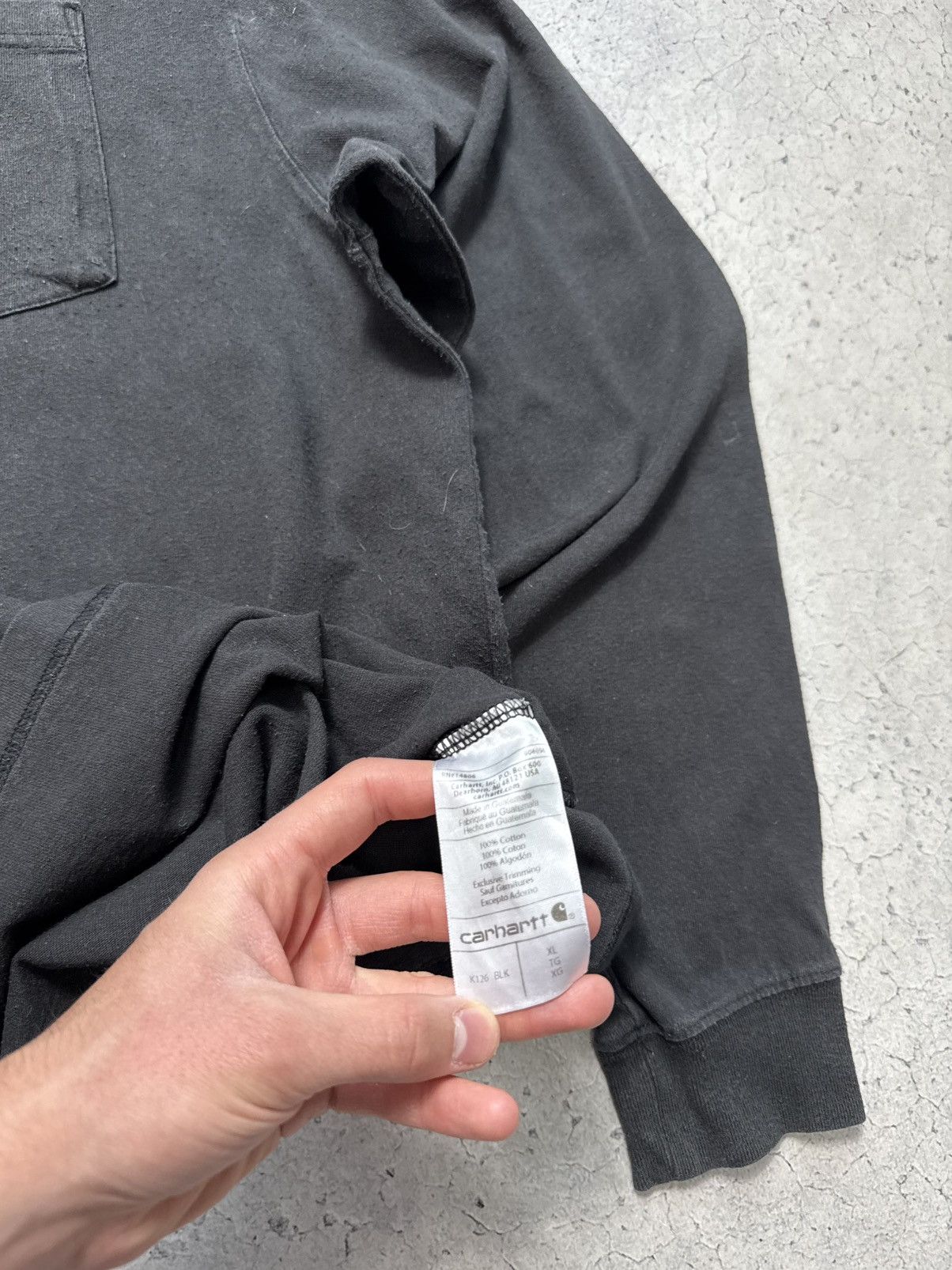 Carhartt × Carhartt Wip × Vintage Carhartt Vintage Pocket Longsleeve Black Size XL Size US XL / EU 56 / 4 - 8 Thumbnail