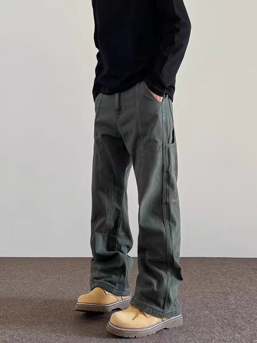 Japanese Brand × Vintage Vintage casual workwear baggy trousers Size US 34 / EU 50 - 2 Thumbnail