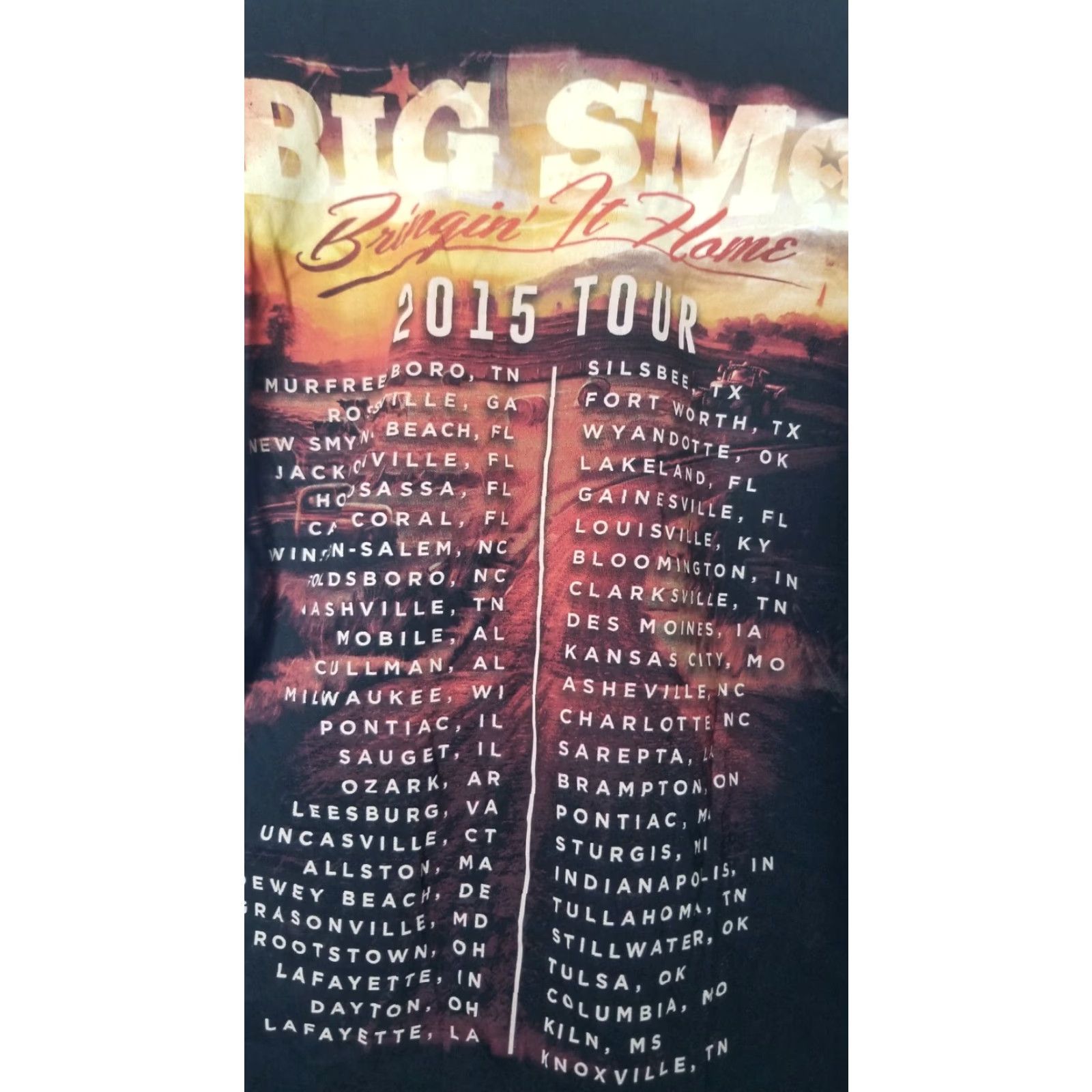 Doublet S Big Smo 2015 Tour T Shirt Double Sided Country Rap Adult S Mens Shirt Black Cotton Crew Neck Short Sleeve Rockme 2015 Tour Size US S / EU 44-46 / 1 - 4 Thumbnail