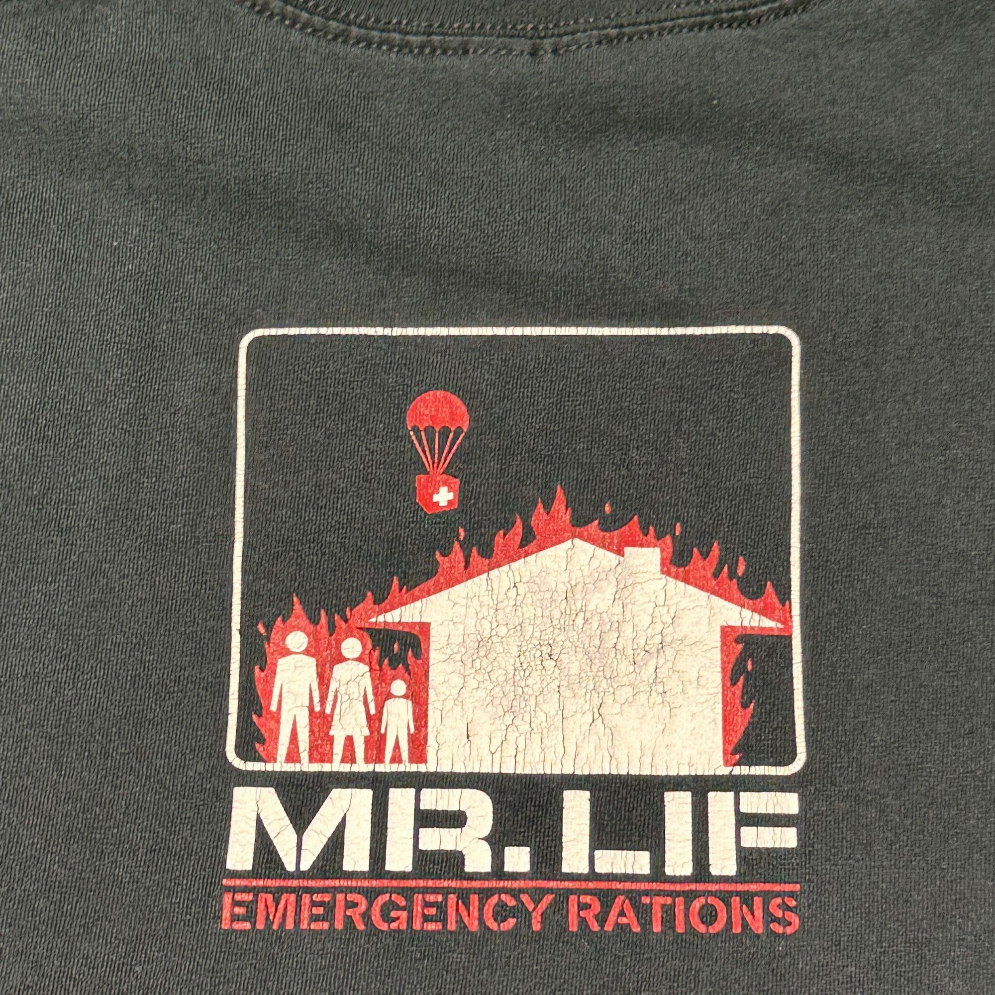 Gildan Vintage Mr. Lif Emergency Rations Graphic T-Shirt Size Medium Size US M / EU 48-50 / 2 - 5 Thumbnail