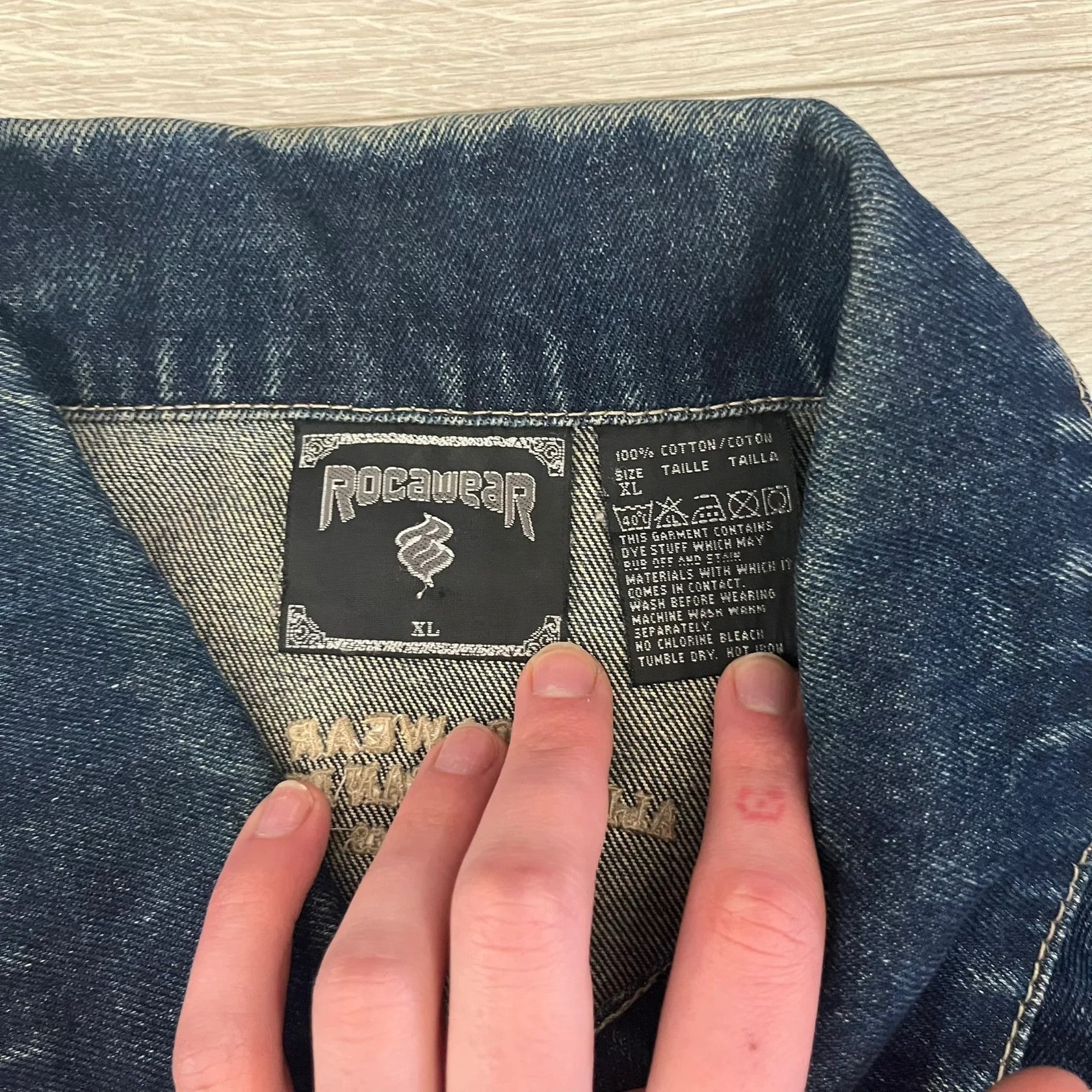 Rocawear Rocawear Blue 2000's Denim Jacket Size US XL / EU 56 / 4 - 4 Thumbnail