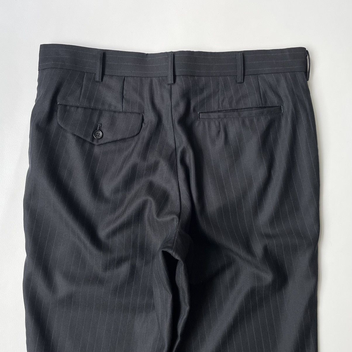 Comme des Garcons A/W 11 Blue Pinstripe Wool Trousers Size US 34 / EU 50 - 12 Thumbnail