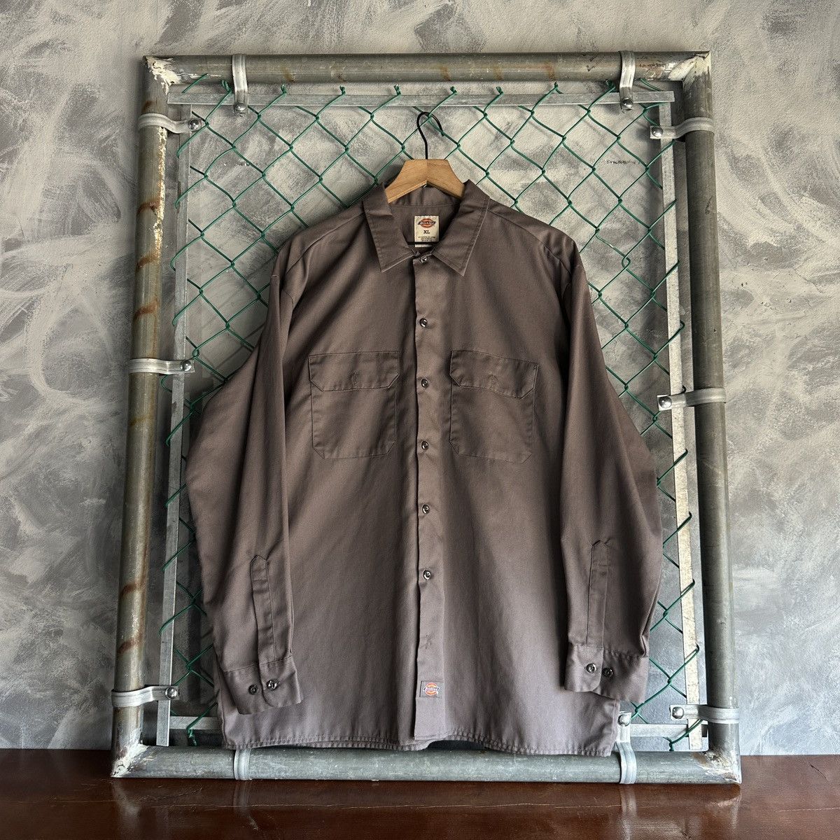 Dickies Dickies Button Up Shirt Mens XL Gray Workwear Mechanic Size US XL / EU 56 / 4 - 1 Thumbnail