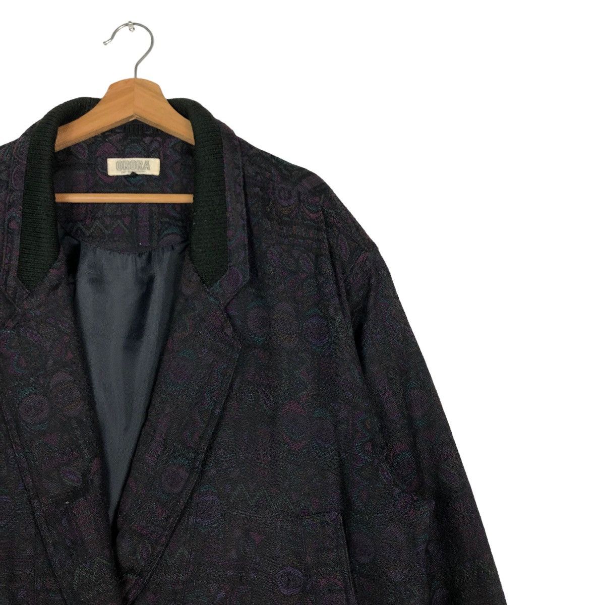 Japanese Brand Vintage Bomber Jacket Arora Full Print Double Breast Collar Size US L / EU 52-54 / 3 - 6 Thumbnail