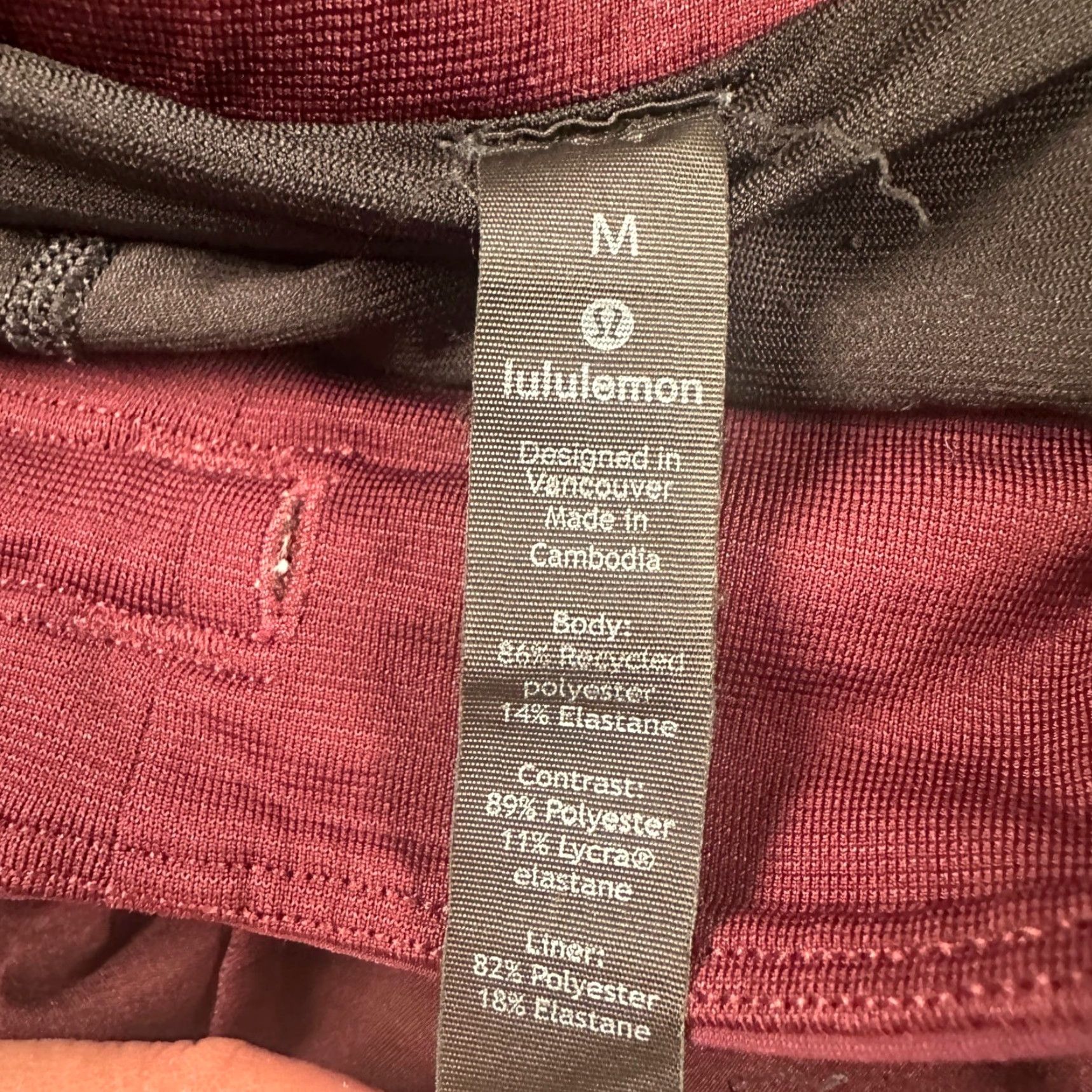 Lululemon Lululemon The Short Lined M Mens Burgundy Activewear Training Workout Running Size US 31 - 2 Thumbnail