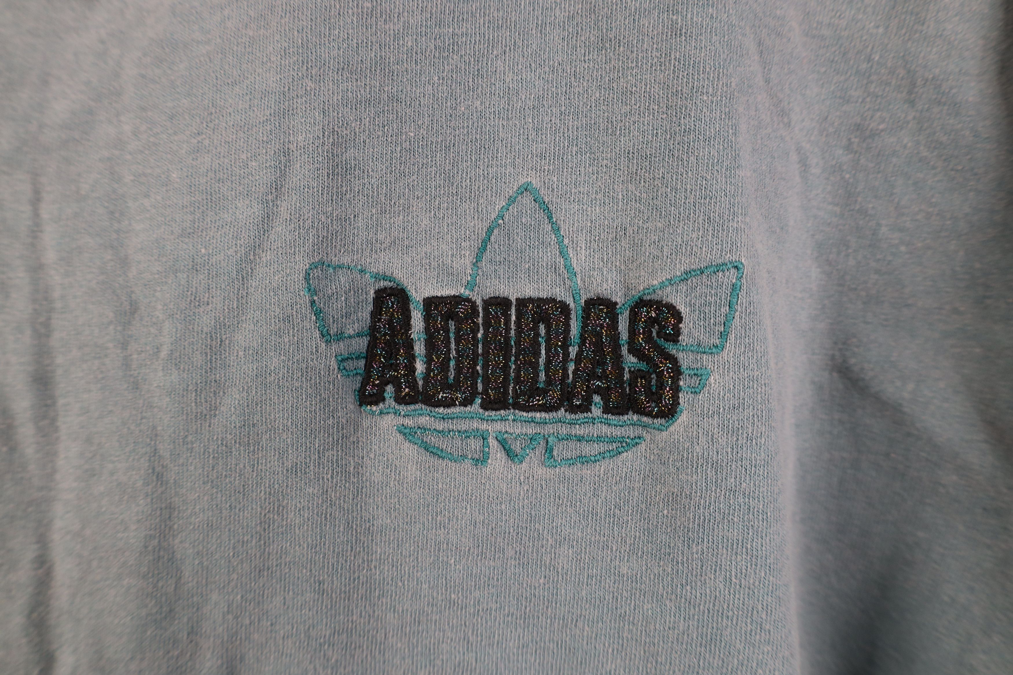 Adidas Vintage 90s Adidas Spell Out Rainbow Stonewash T-Shirt USA Size US M / EU 48-50 / 2 - 4 Thumbnail