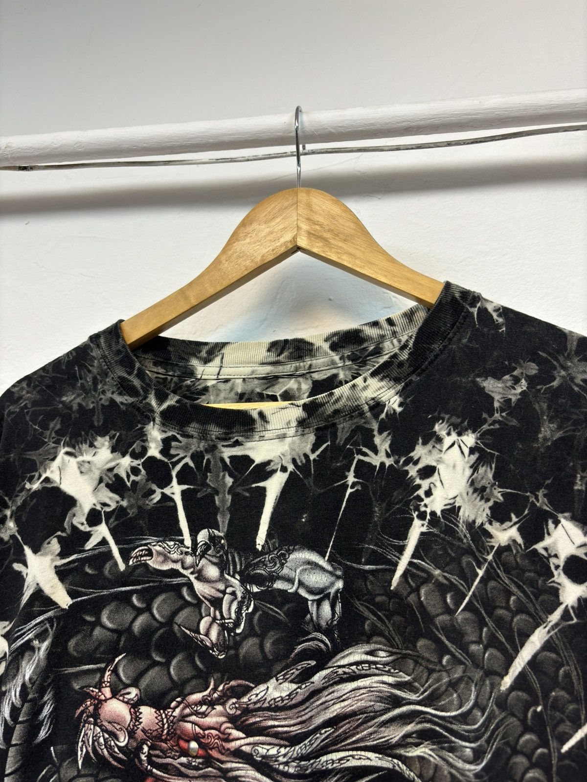 Affliction × Vintage Vintage Y2K Faded Dragon Tee Affliction Style Size US XL / EU 56 / 4 - 3 Thumbnail