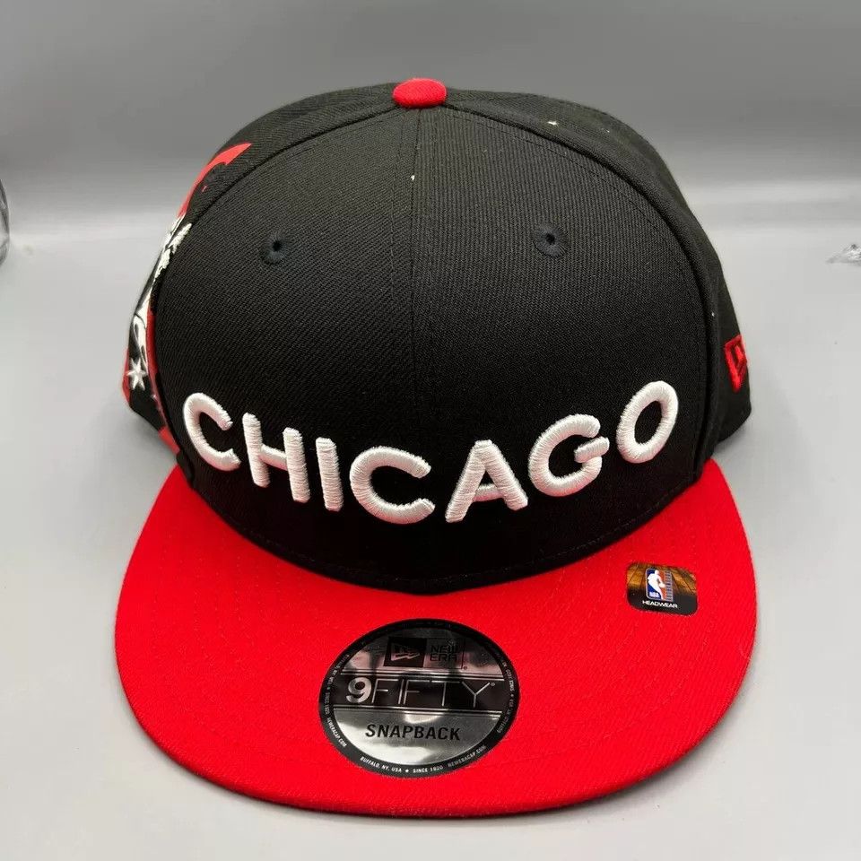 New Era Chicago Bulls Hat Men 9Fifty New Era NBA Snap Back Cap New Size ONE SIZE - 2 Thumbnail