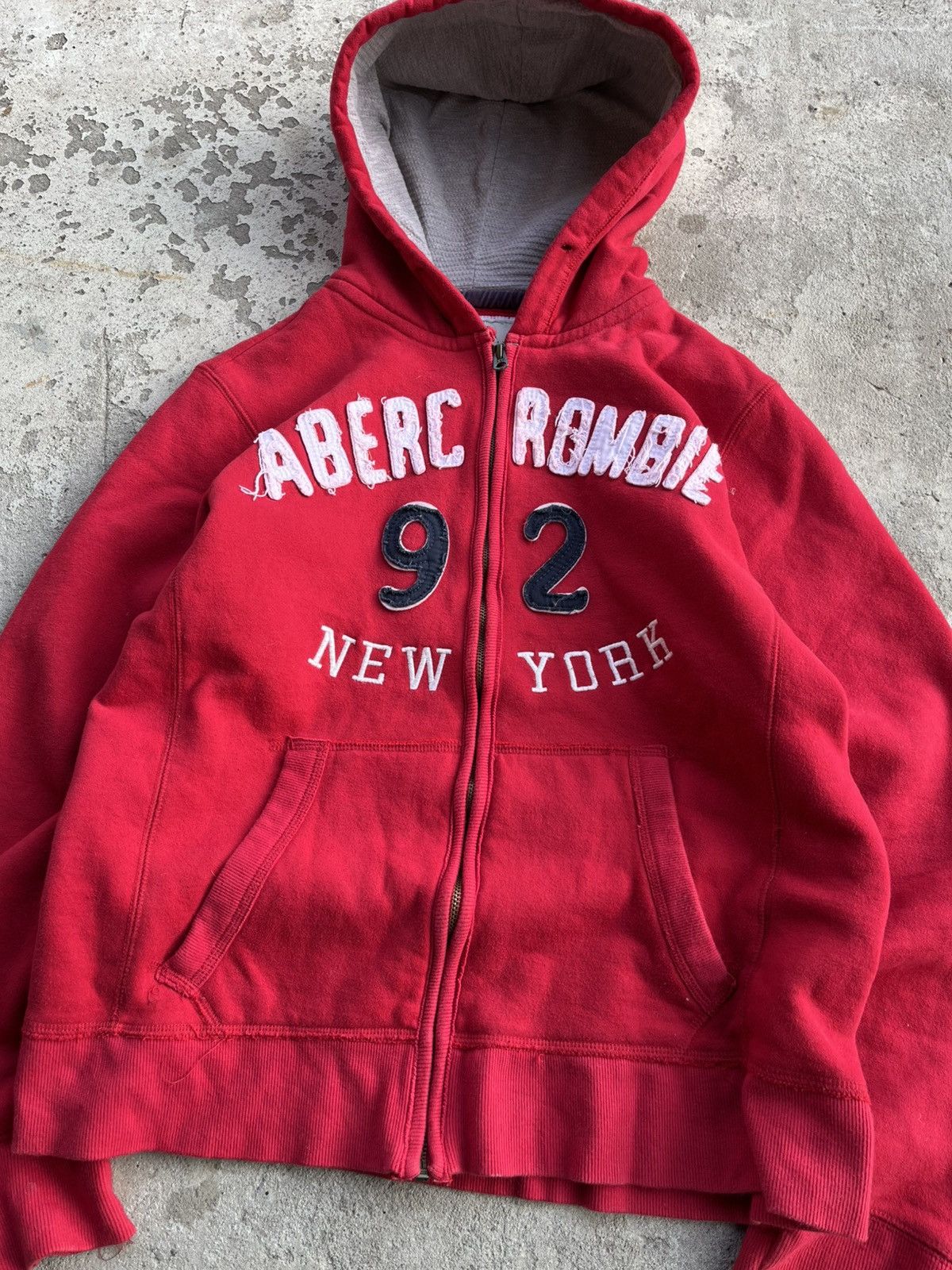Abercrombie & Fitch × Hysteric Glamour × If Six Was Nine Vintage Abercrombie Big Logo Zip Hoodie like LGB Diesel Y2K Size US M / EU 48-50 / 2 - 4 Thumbnail