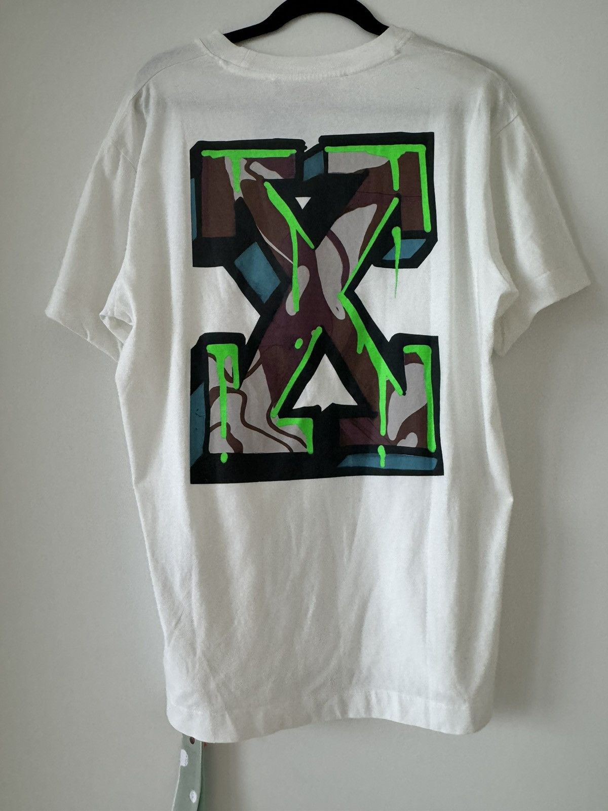 Off White Neon Green X Skate shirt