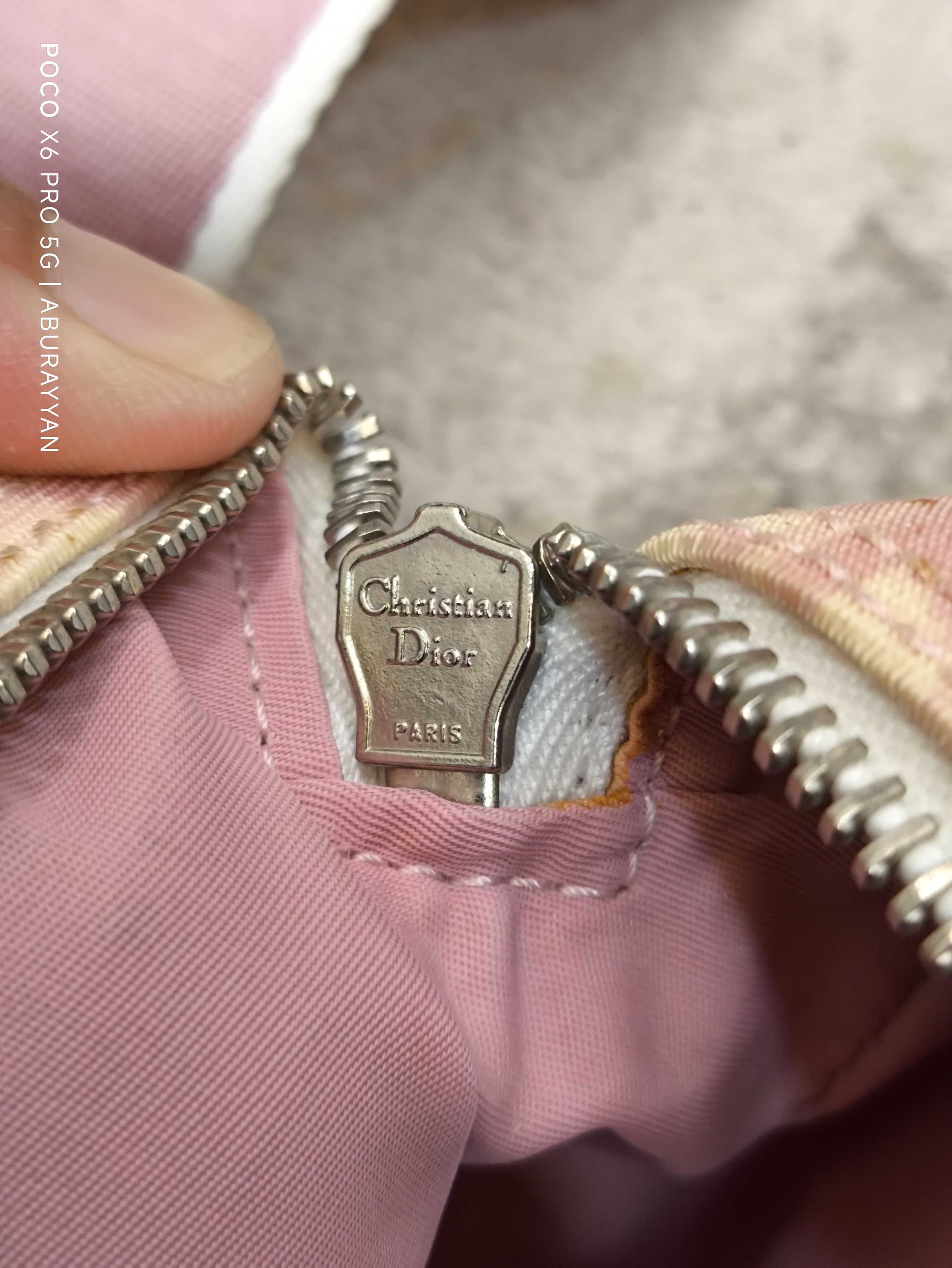 Dior Christian Dior Galliano Monogram Baguette Crossbody Bag Pink Size ONE SIZE - 9 Thumbnail