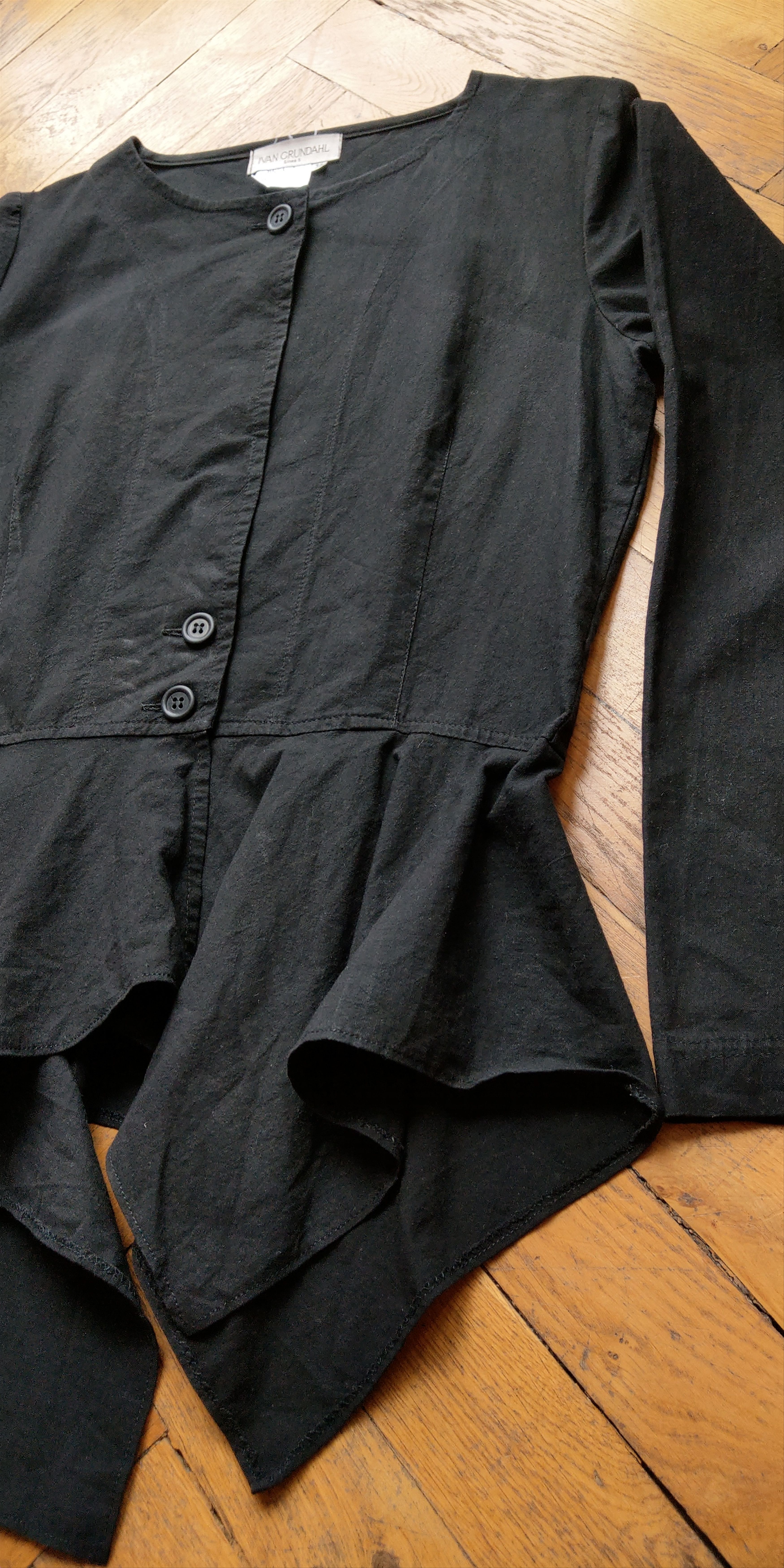 Ivan Grundahl Asymmetric Dress Shirt Goth Tunic Darkfashion Noir Vintage M Size M / US 6-8 / IT 42-44 - 13 Thumbnail