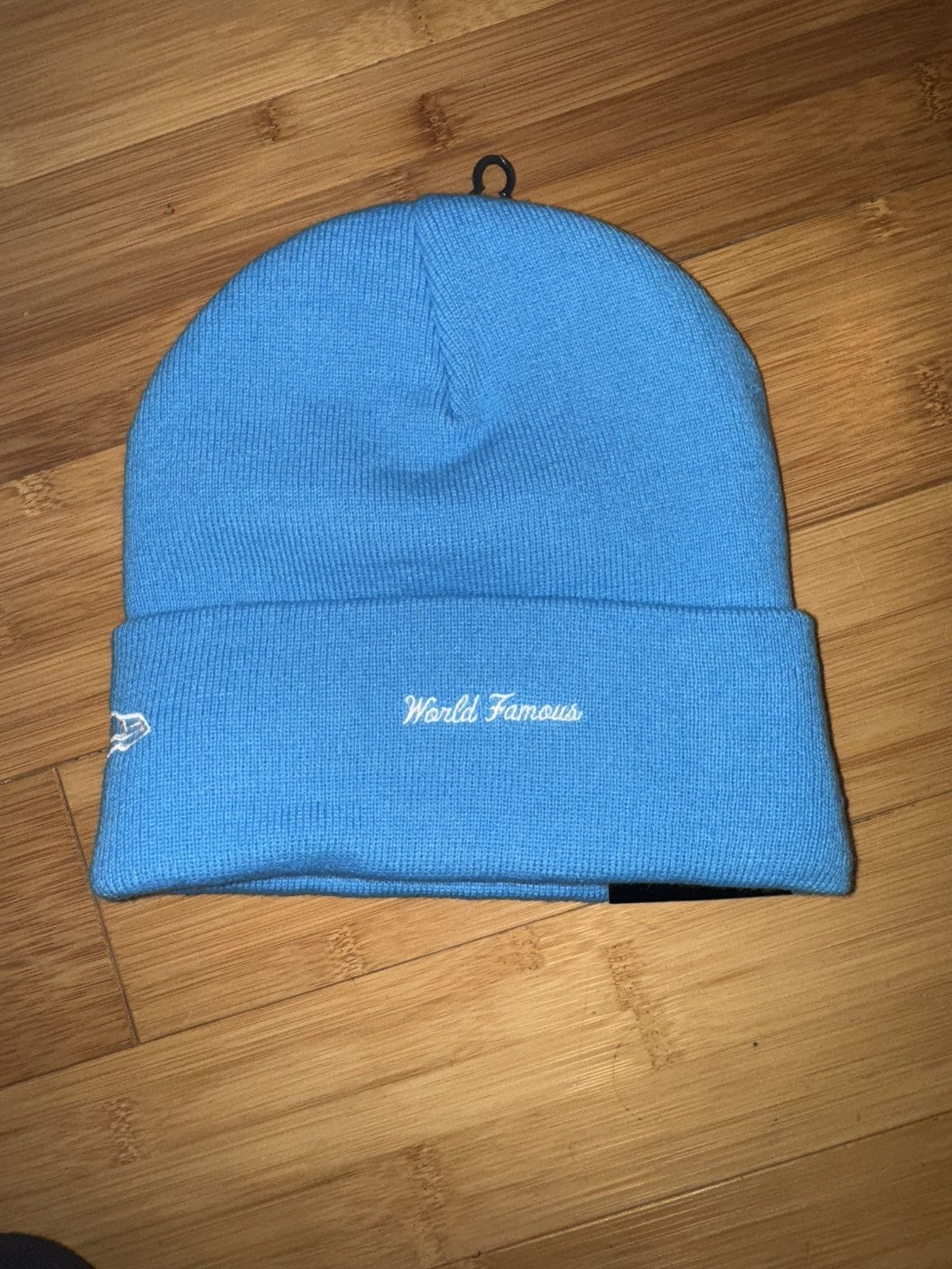 Supreme Supreme New Era Box Logo Beanie Cyan Size ONE SIZE - 2 Thumbnail