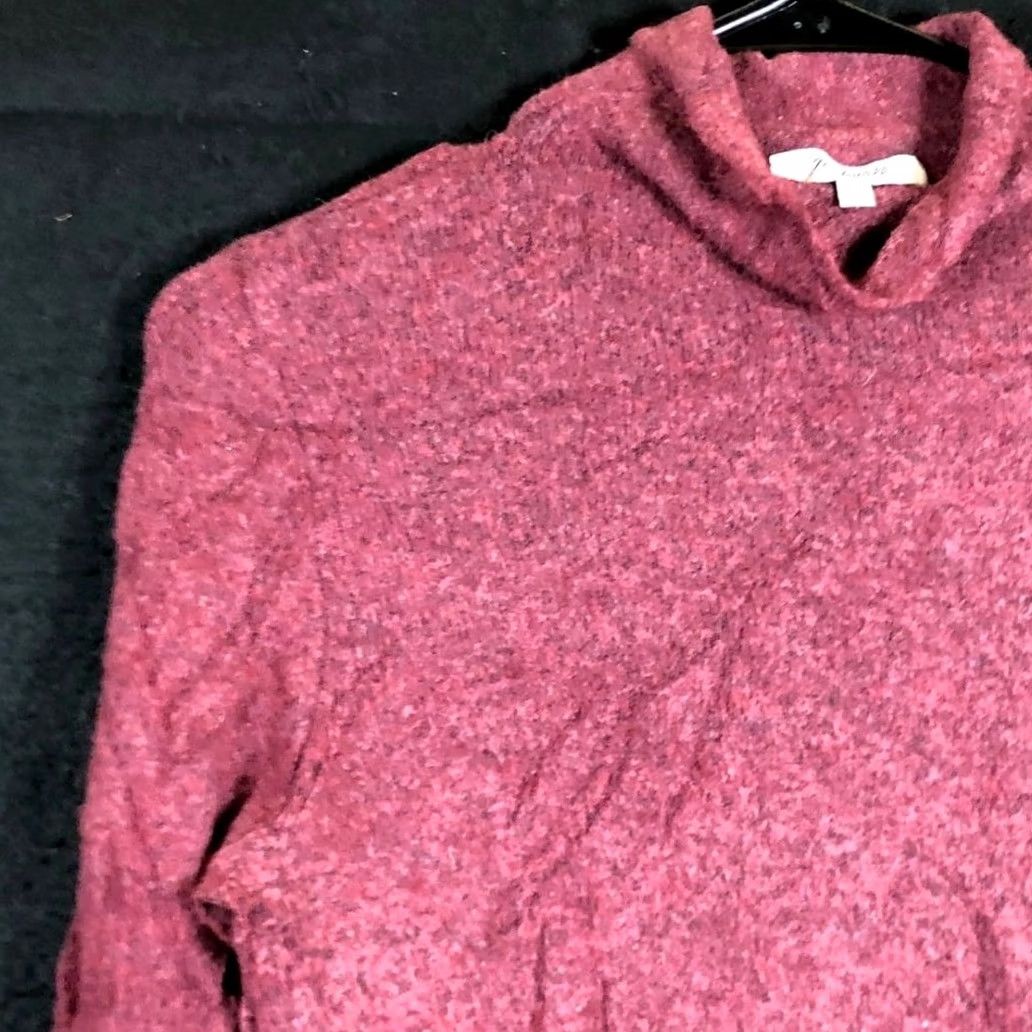 Madewell Madewell Womens Sweater Maroon High Neck Pullover Wool Alpaca Blend Stretch S Size S / US 4 / IT 40 - 4 Thumbnail
