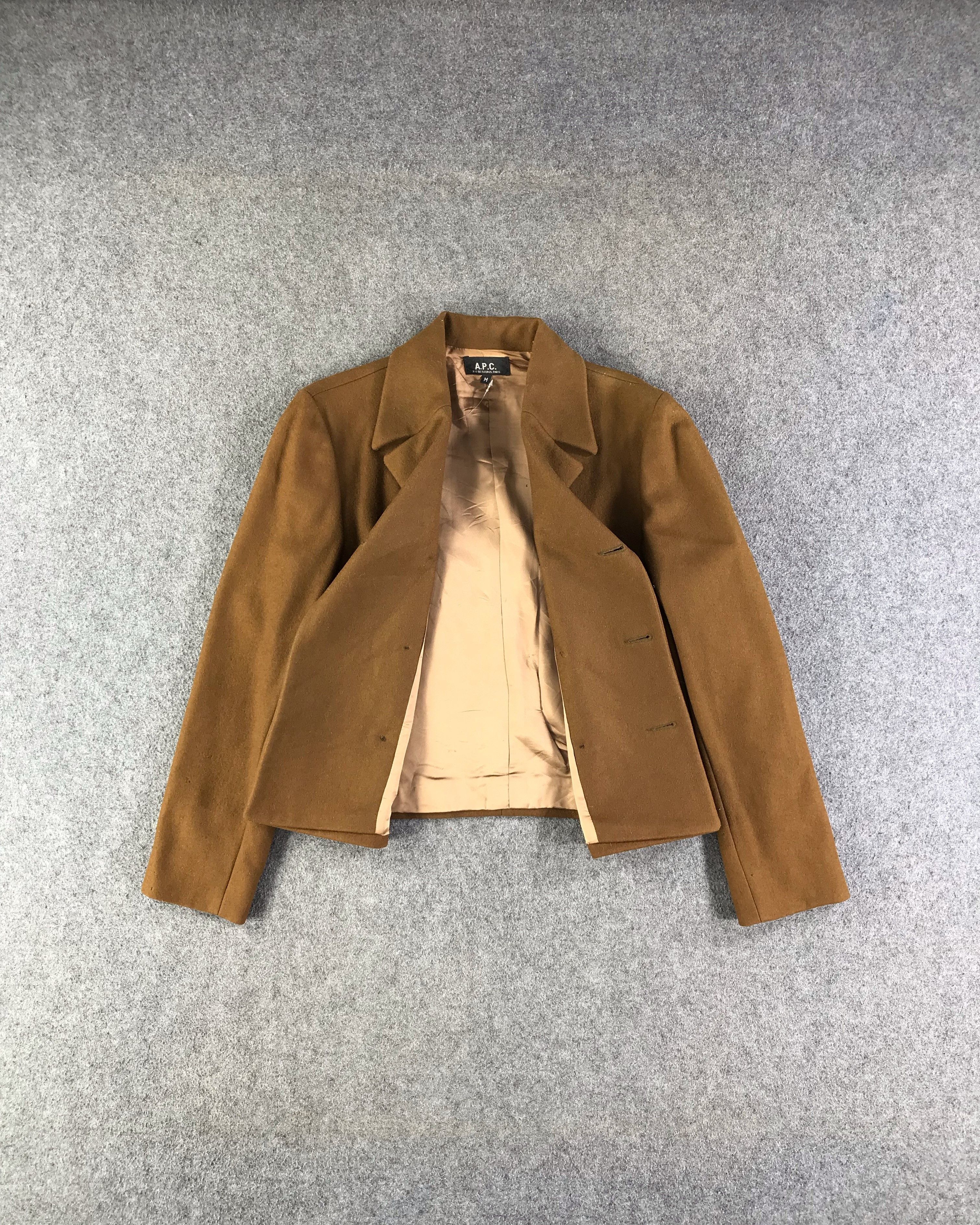 A.P.C. Vintage 90s APC Wool Peacoat Jacket JC267 Size S / US 4 / IT 40 - 2 Thumbnail