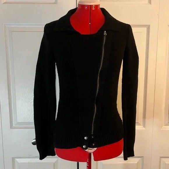 Mossimo Mossimo Supply Co. Zip Up Black Cardigan XL Size XL / US 12-14 / IT 48-50 - 1 Thumbnail