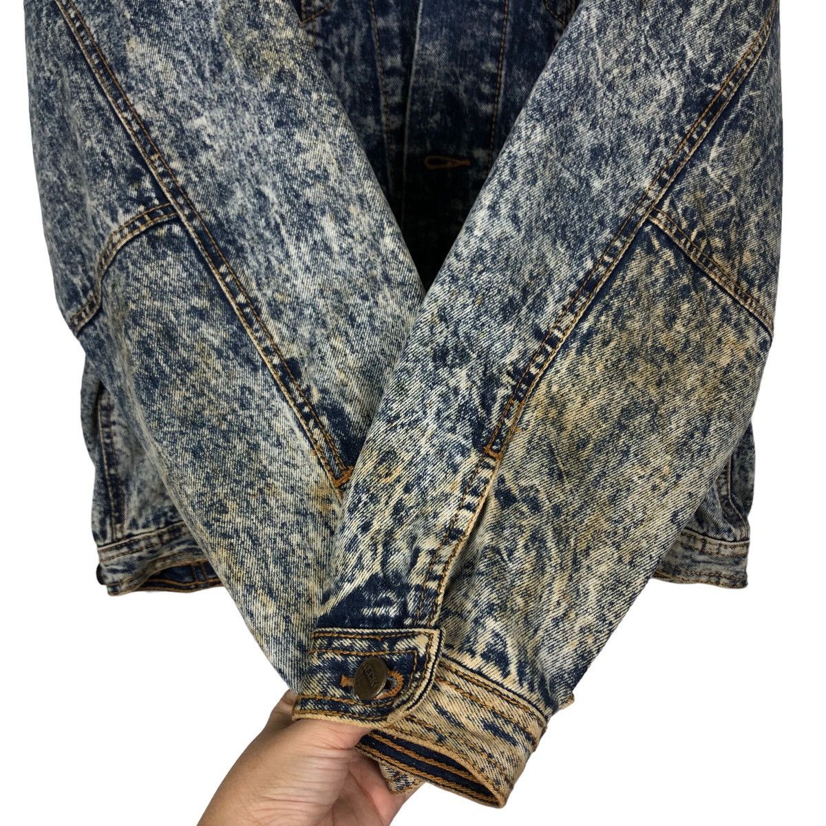 Japanese Brand 🔥90’s Vintage Denim Jacket Bomber Great Mind Japan Made Size US M / EU 48-50 / 2 - 12 Thumbnail