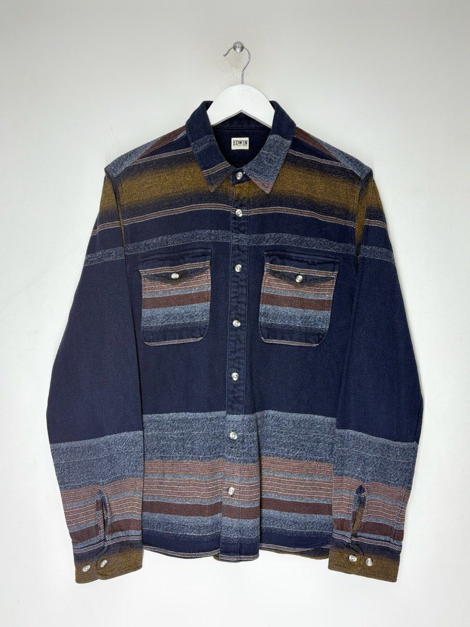 Edwin Western Style Striped Loggerhead Shirt