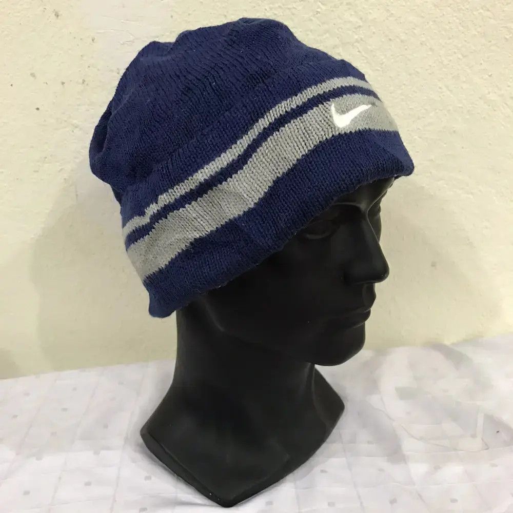 Nike × Vintage Nike Swoosh Beanie Hat Size ONE SIZE - 2 Thumbnail