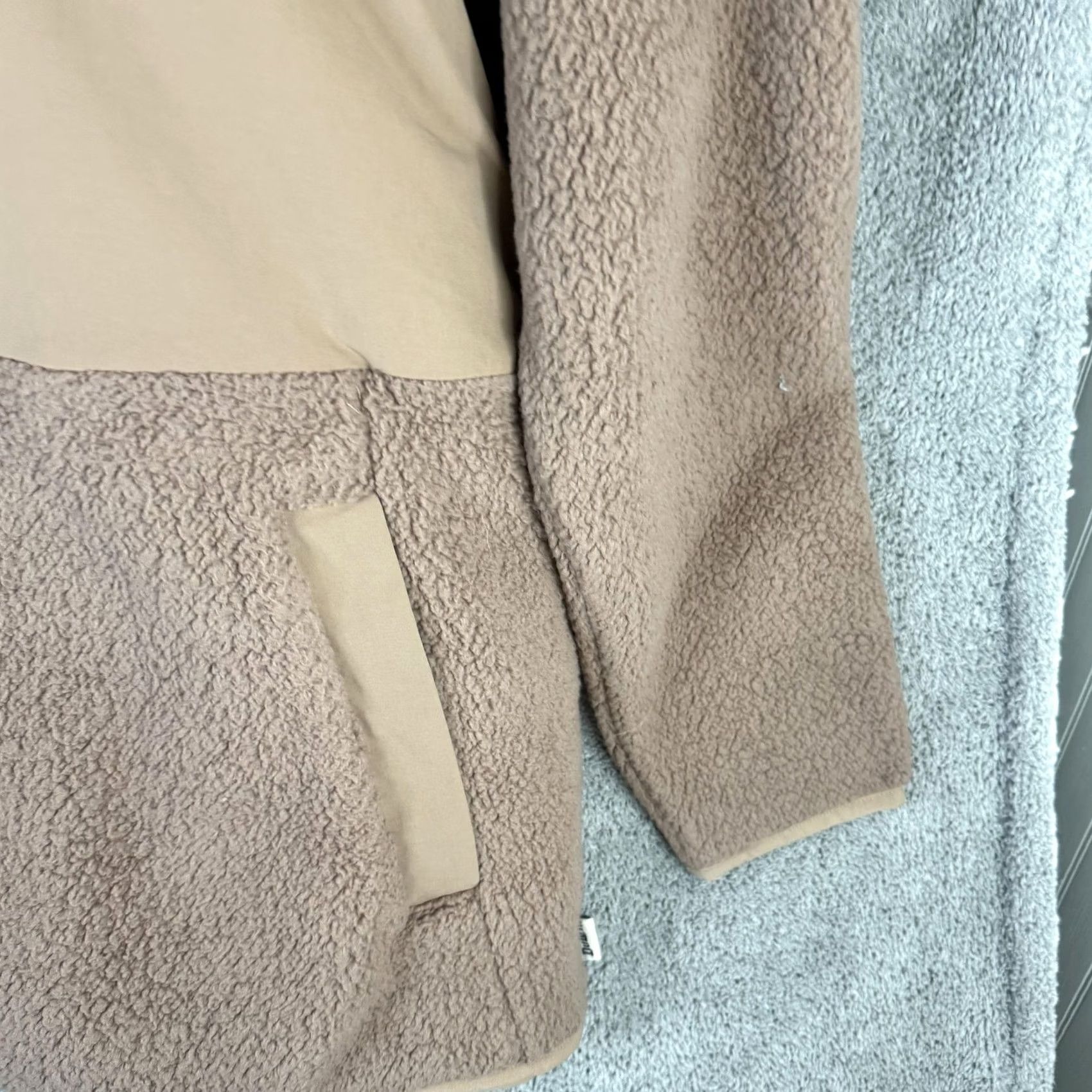 Duluth Trading Company Duluth Trading Co Womens Fleece Jacket Hooded Full Zip Pockets 1X Brown Size XL / US 12-14 / IT 48-50 - 3 Thumbnail
