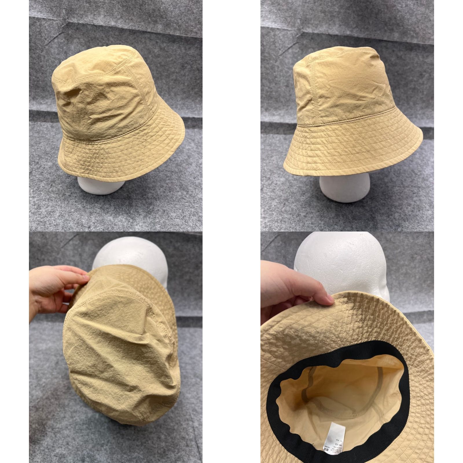 Uniqlo Uniqlo Sun Bucket Hat Cap Adult One Size Beige 100% Nylon Camp Beach Outdoors Size ONE SIZE - 8 Thumbnail