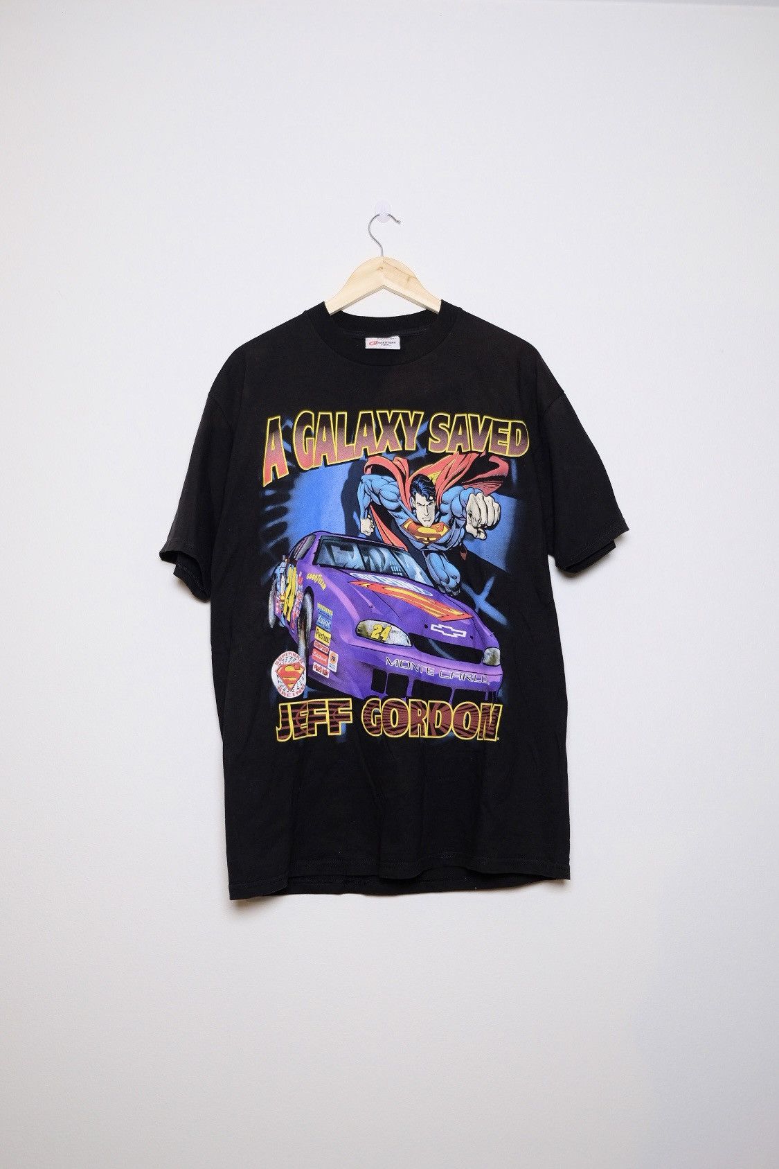 NASCAR × Vintage Vintage 1999 Nascar Jeff Gordon x Superman t-shirt Size US L / EU 52-54 / 3 - 1 Thumbnail