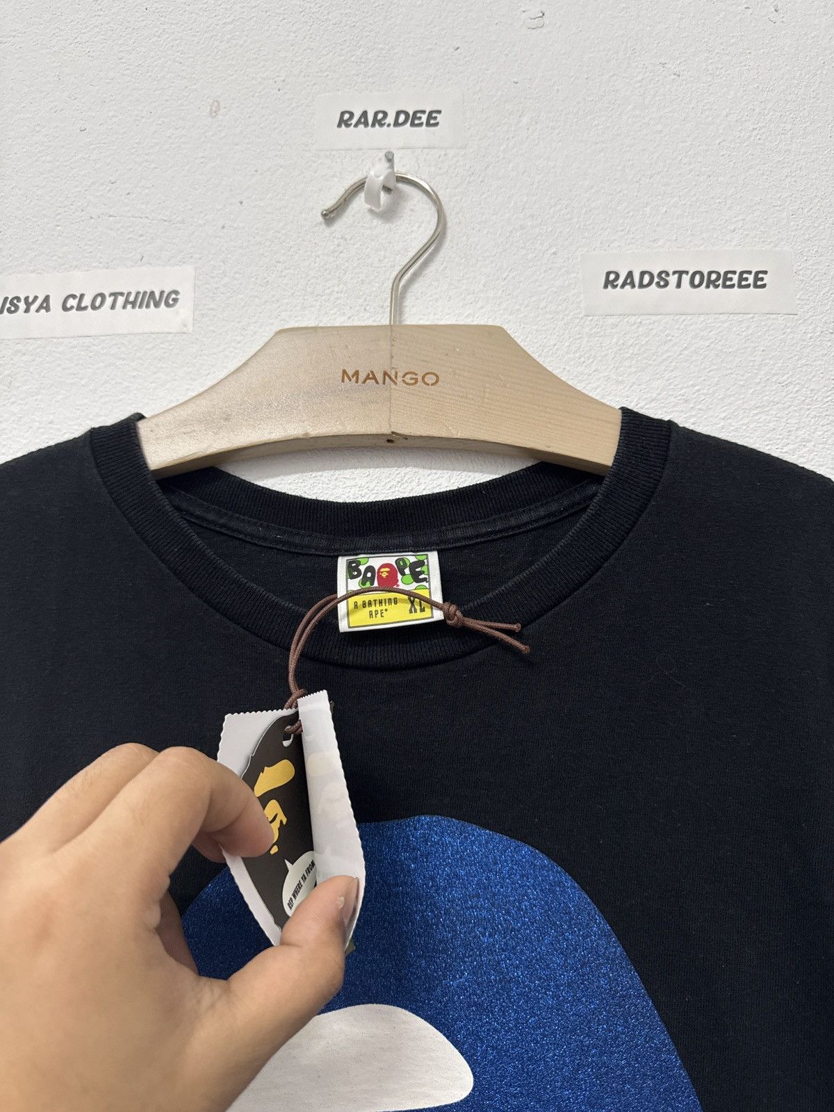 Bape A Bathing Ape Mirror Glittering Big Head Tee Size US XL / EU 56 / 4 - 6 Thumbnail