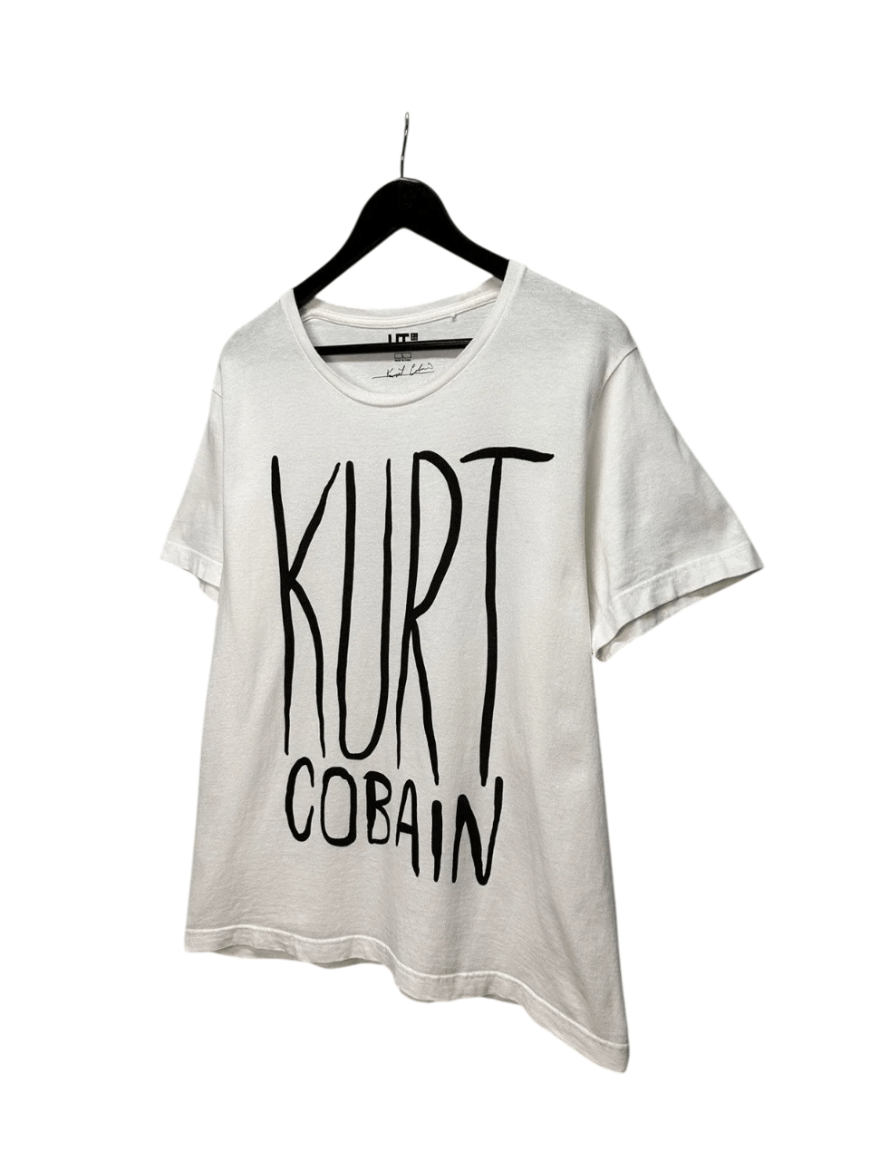 Band Tees 👉 Uniqlo Kurt Cobain Nirvana Band Tee Crazy Travis Y2K Size US L / EU 52-54 / 3 - 4 Thumbnail