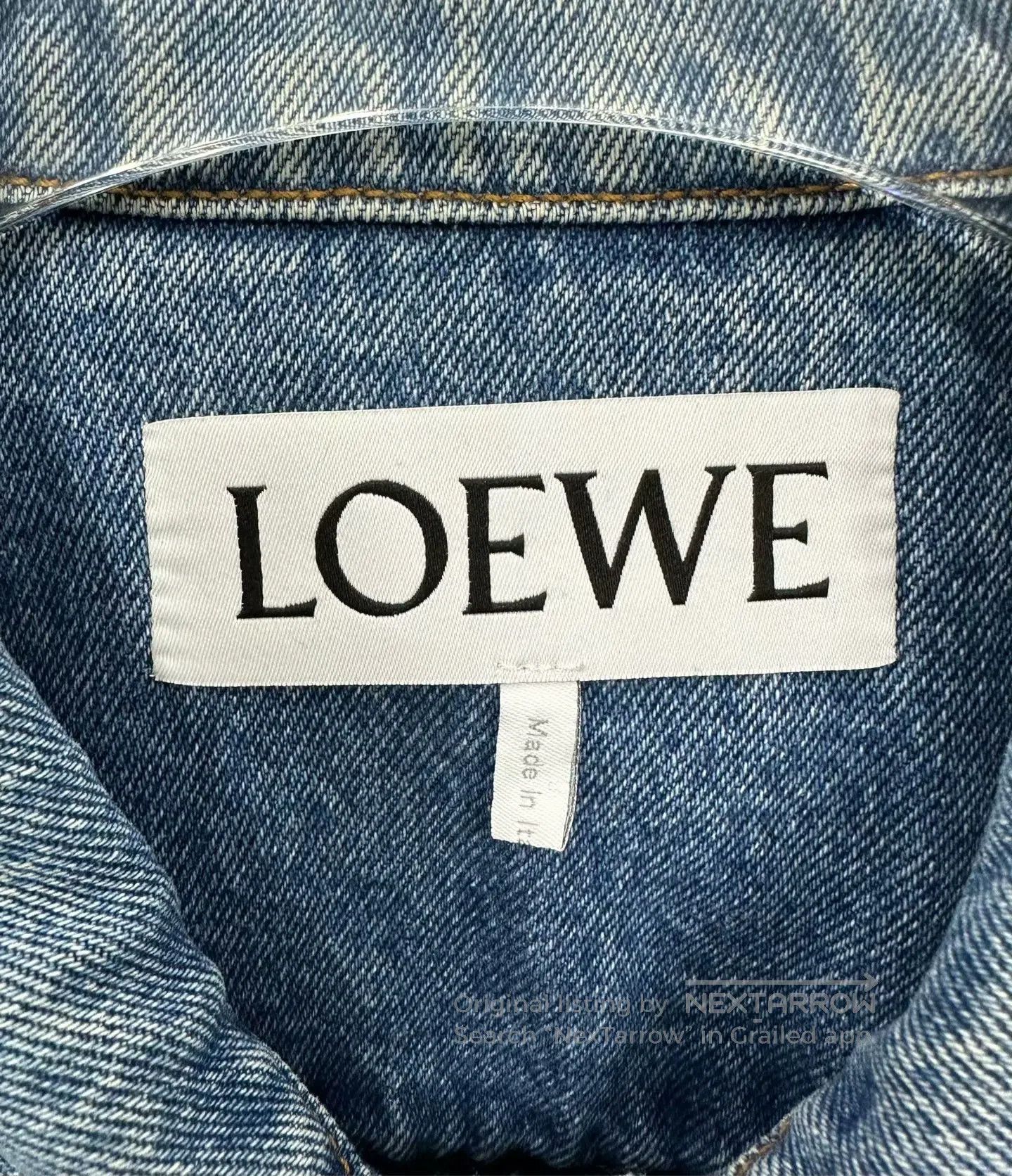 Loewe Loewe Blue Vintage Washed Small Logo Denim Jacket| Size US M / EU 48-50 / 2 - 3 Thumbnail