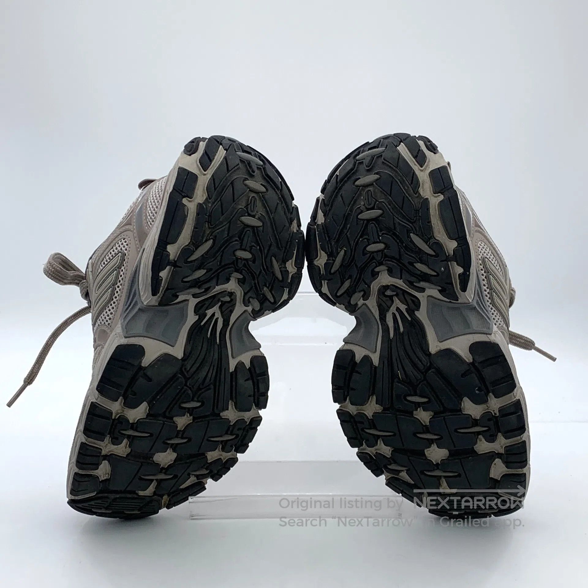 Balenciaga Balenciaga Gray distressed strap casual flat dad shoes| Size US 12 / IT 42 - 5 Thumbnail